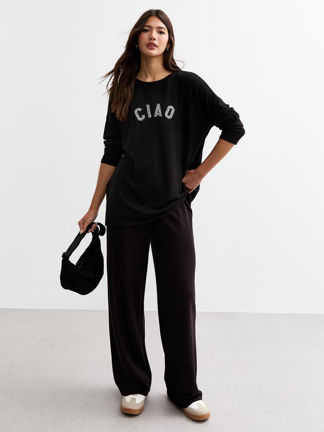 new-look-soft-touch-ciao-slogan-top-blackback