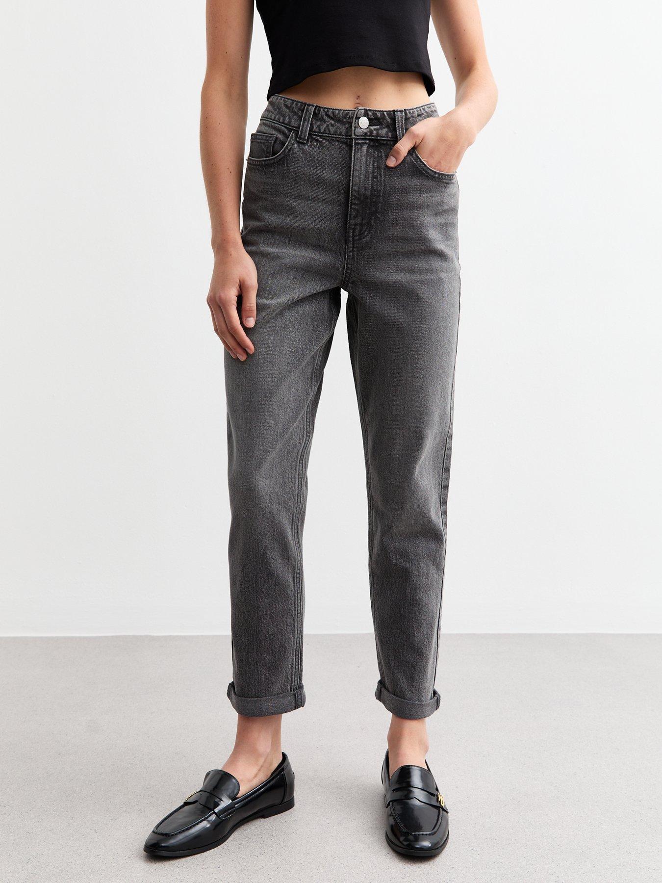 new-look-cropped-leg-mid-rise-denim-mom-jeans-grey