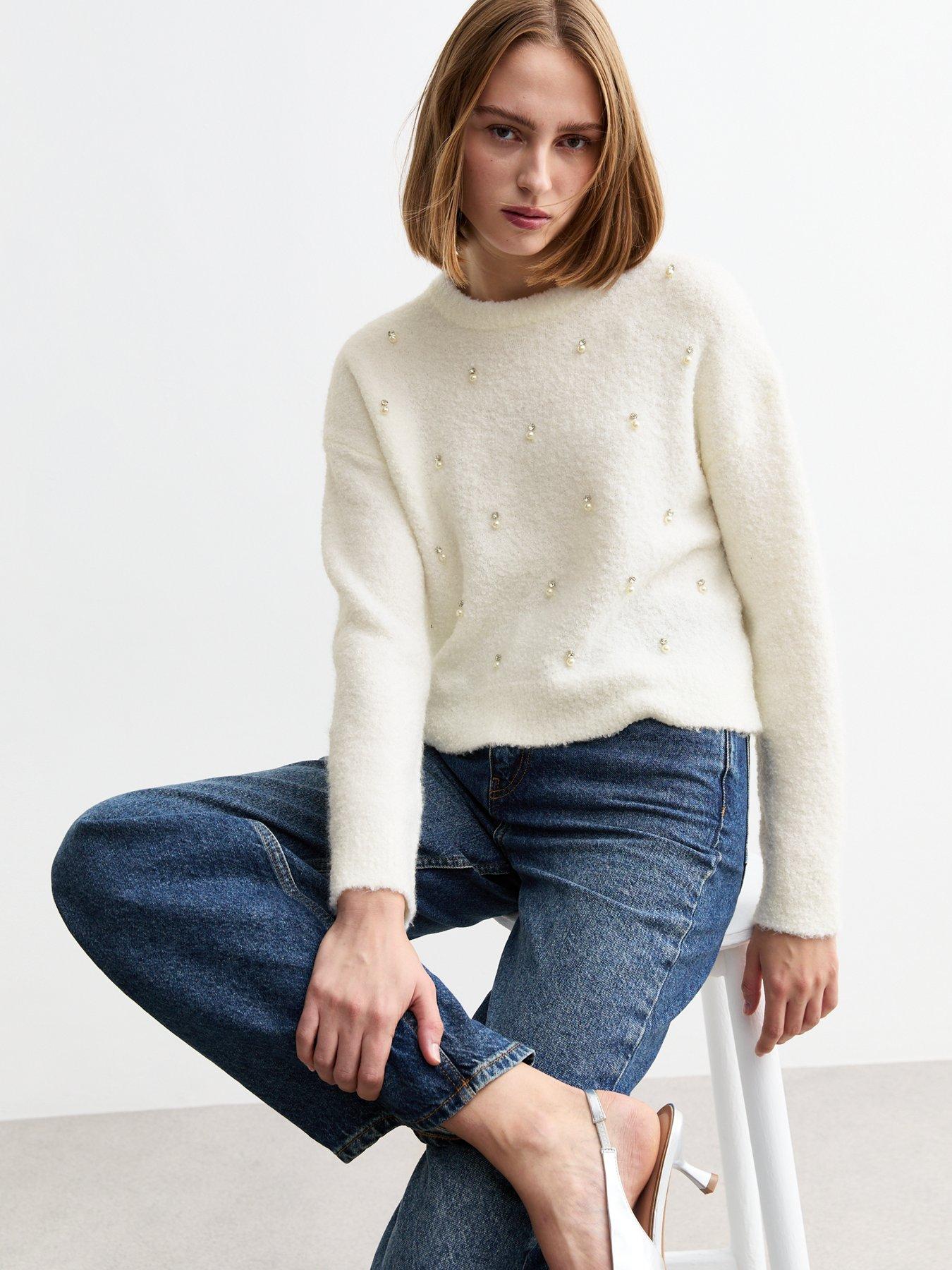 new-look-faux-pearl-embellished-bouclegrave-jumper-off-white