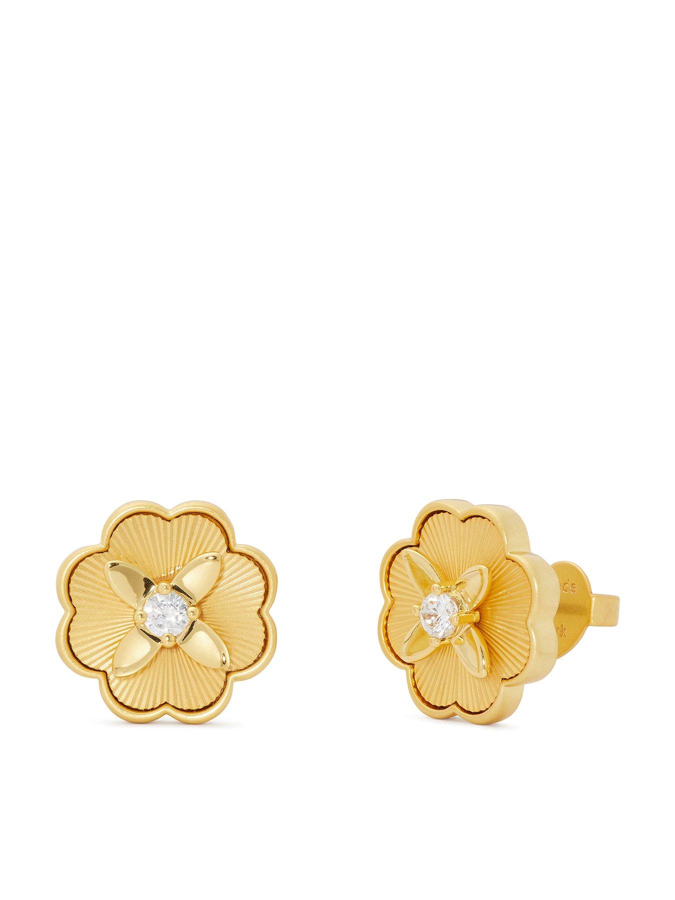 undefined Heritage Bloom Studs - Gold