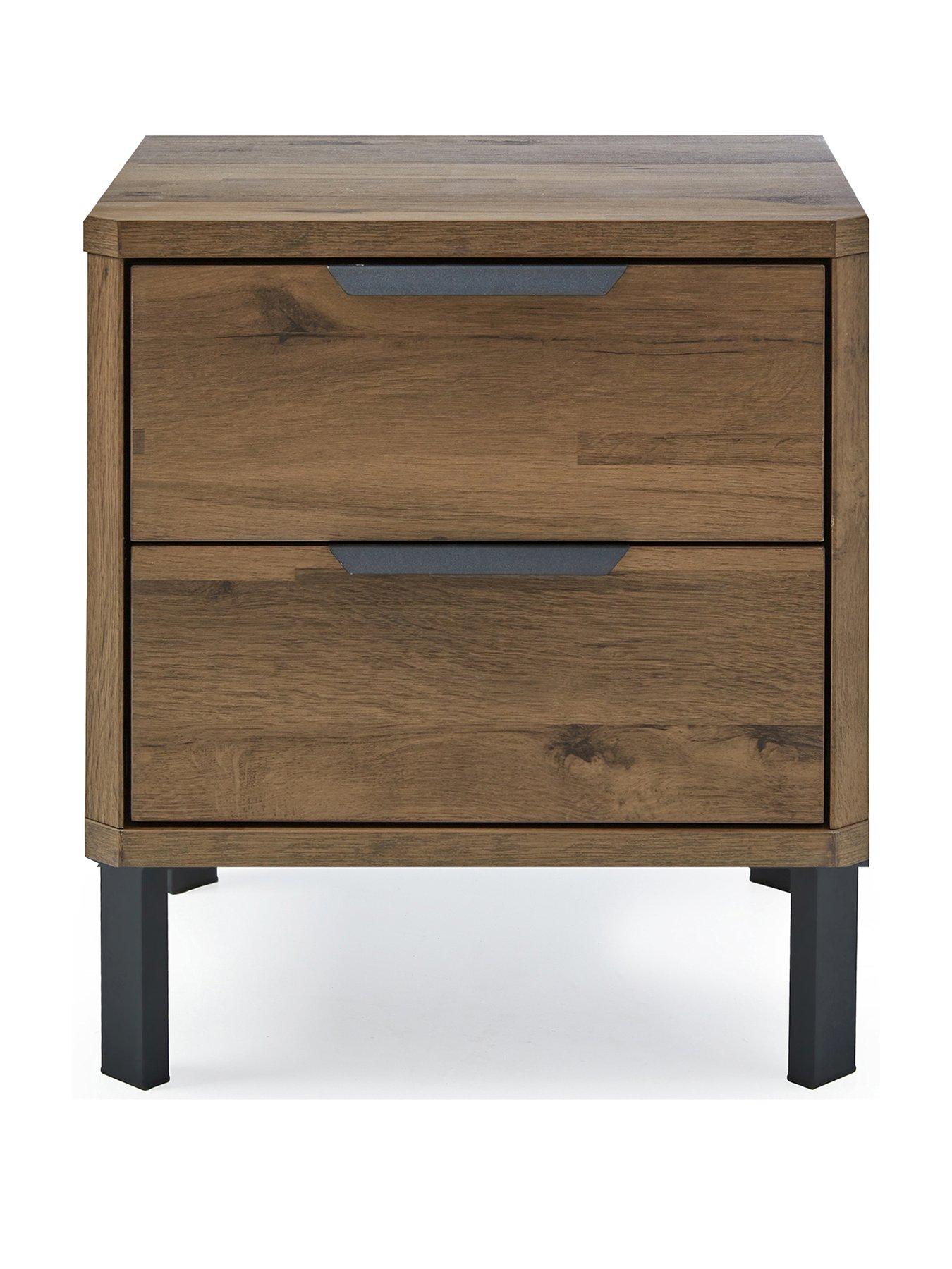 Image 2 of 7 of The Very Collection Harlem 2 Drawer Bedside Chest - Mid Oak Effect - FSC&reg; Certified