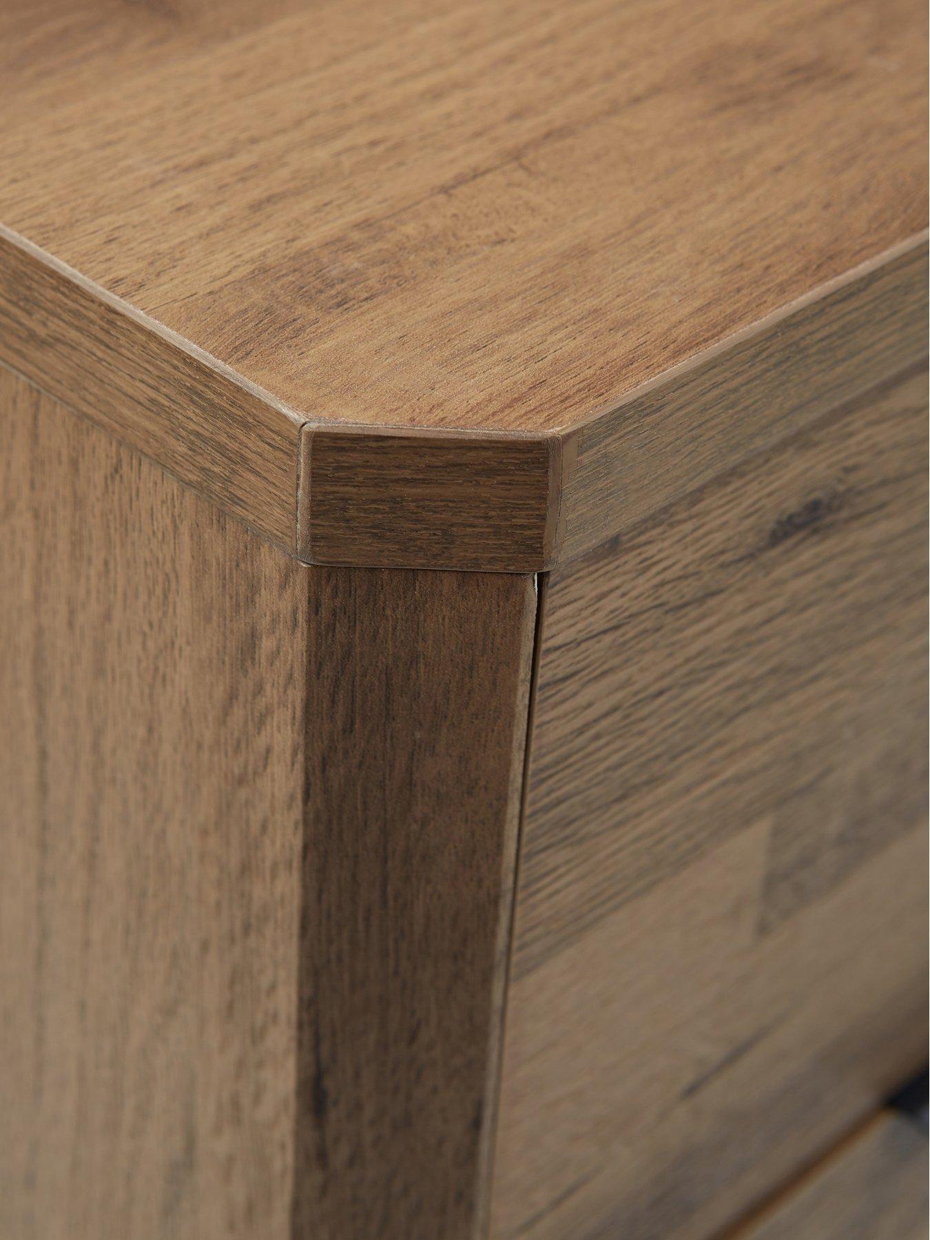 Image 7 of 7 of The Very Collection Harlem 2 Drawer Bedside Chest - Mid Oak Effect - FSC&reg; Certified