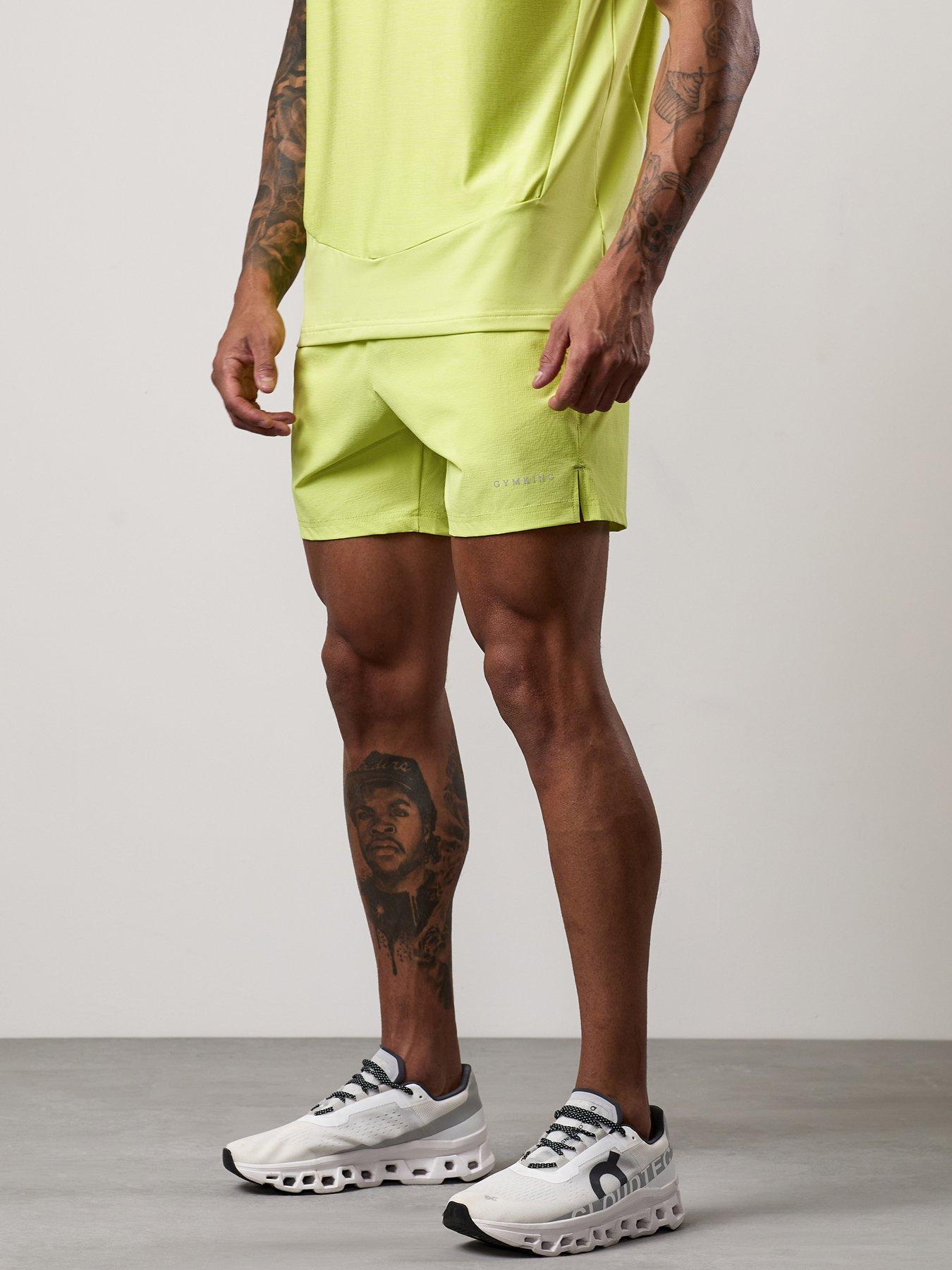 Gym King Men's Fusion Hybrid 5 Inch Shorts - Green