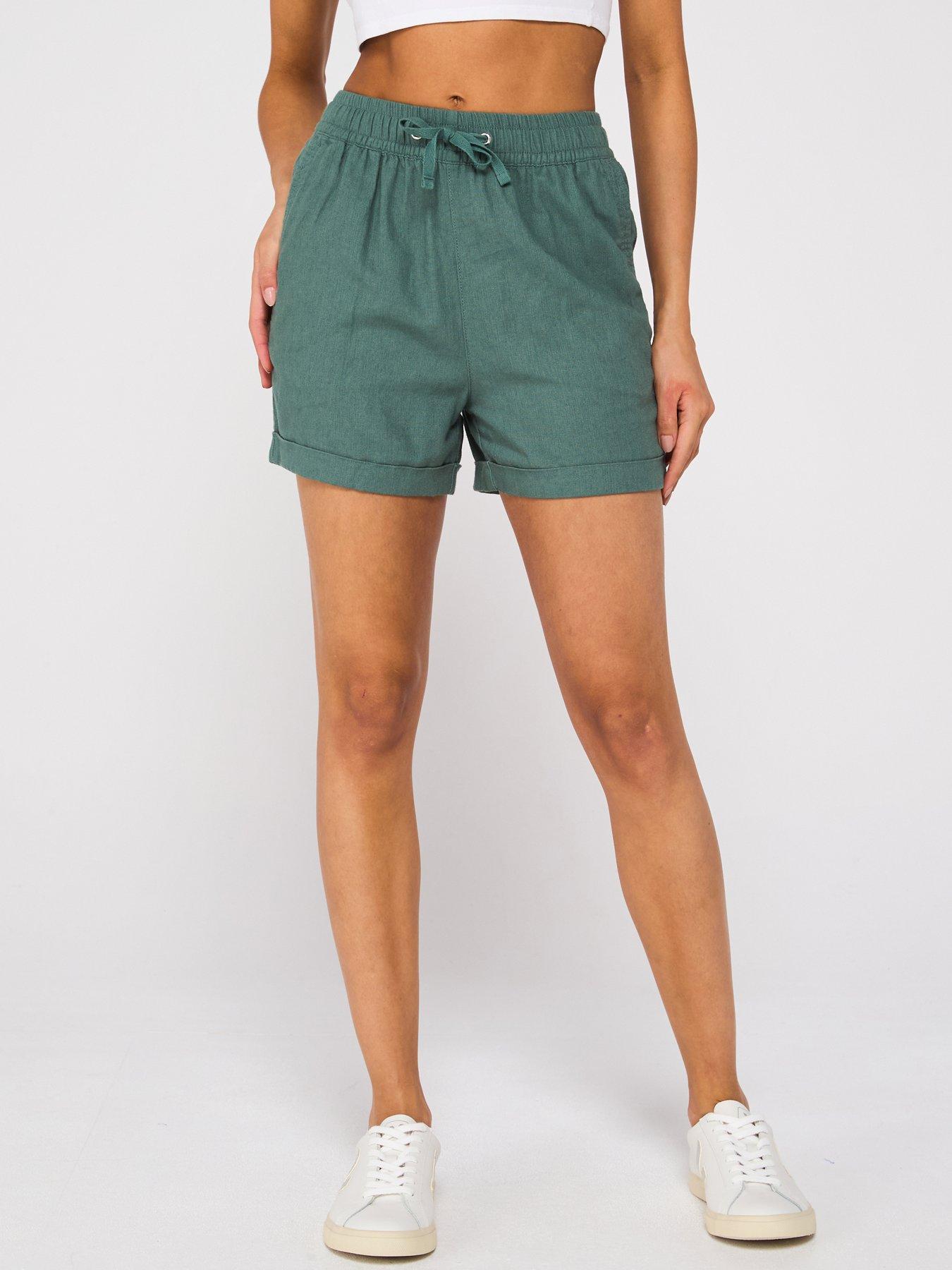 Everyday Short Linen Blend Shorts - Khaki