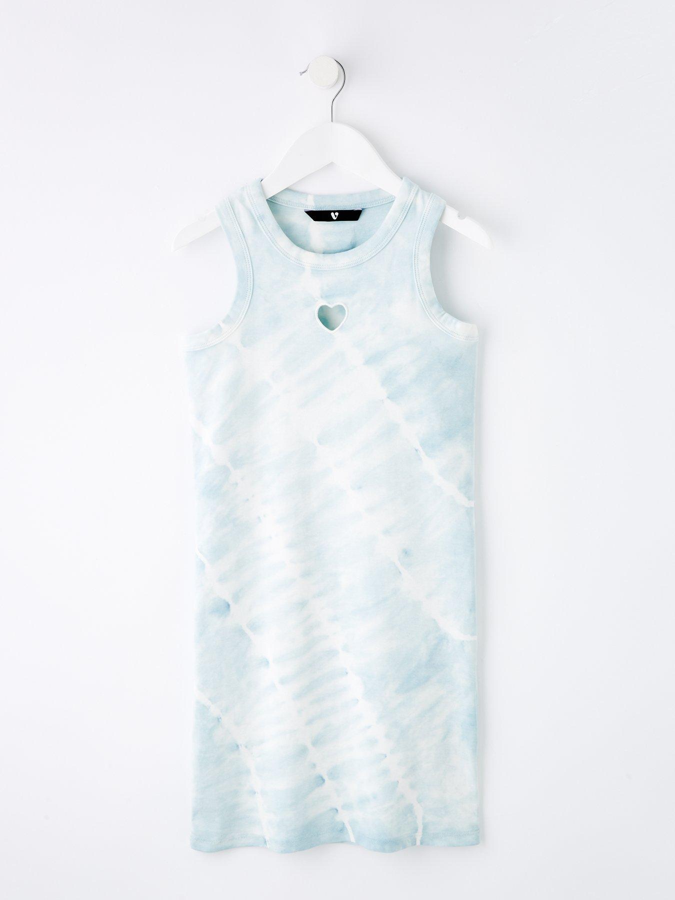 Image of V by Very Girls Tie Dye Dress - Blue
