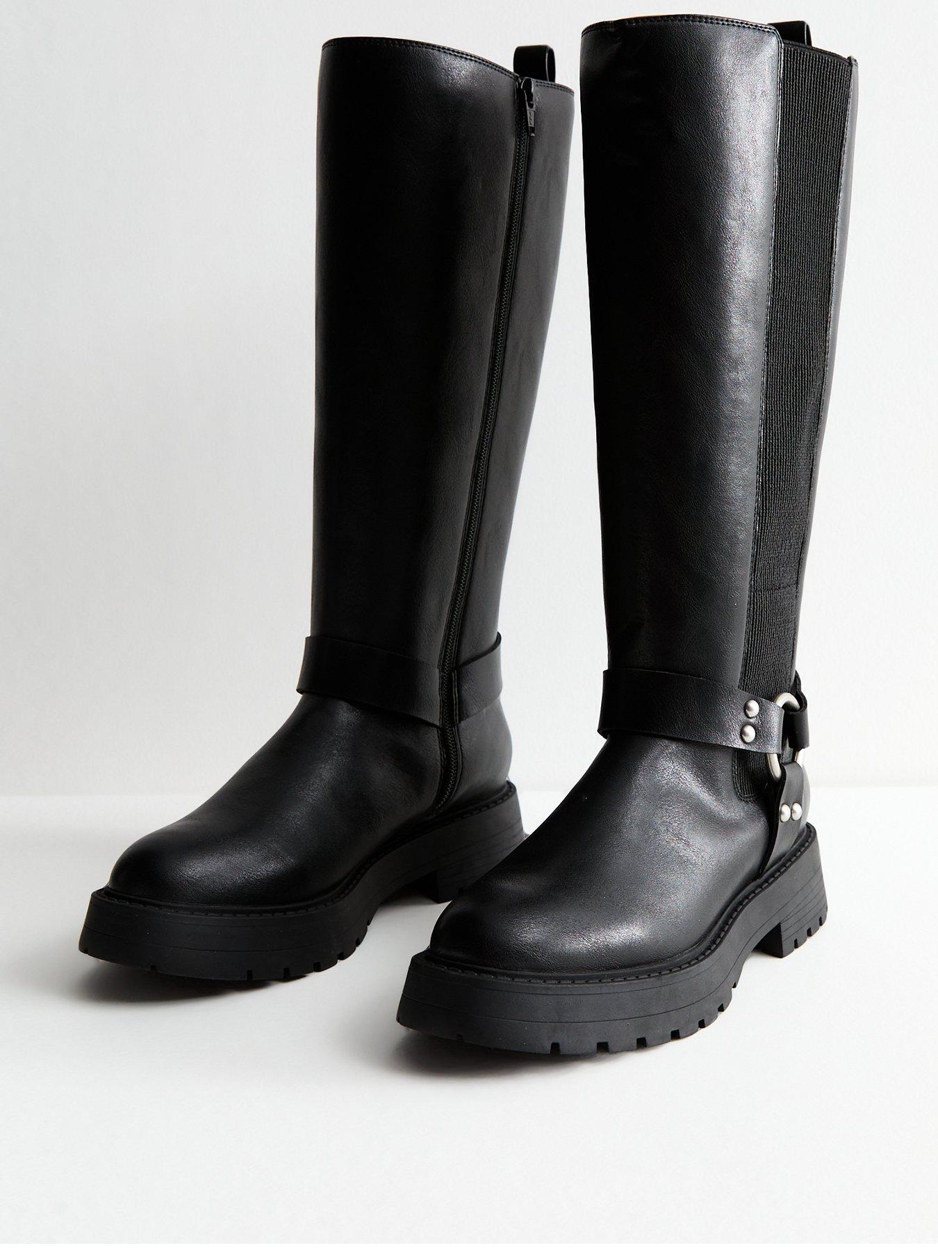 new-look-wide-fit-triple-strap-buckle-faux-leather-knee-high-boots-blackstillFront