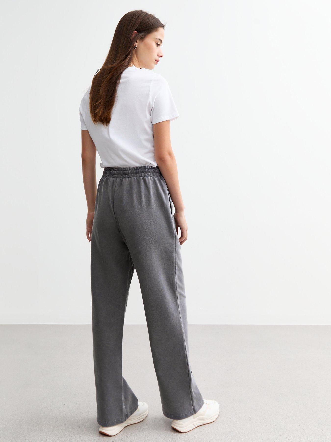 new-look-pintucked-wide-leg-joggers-greystillFront