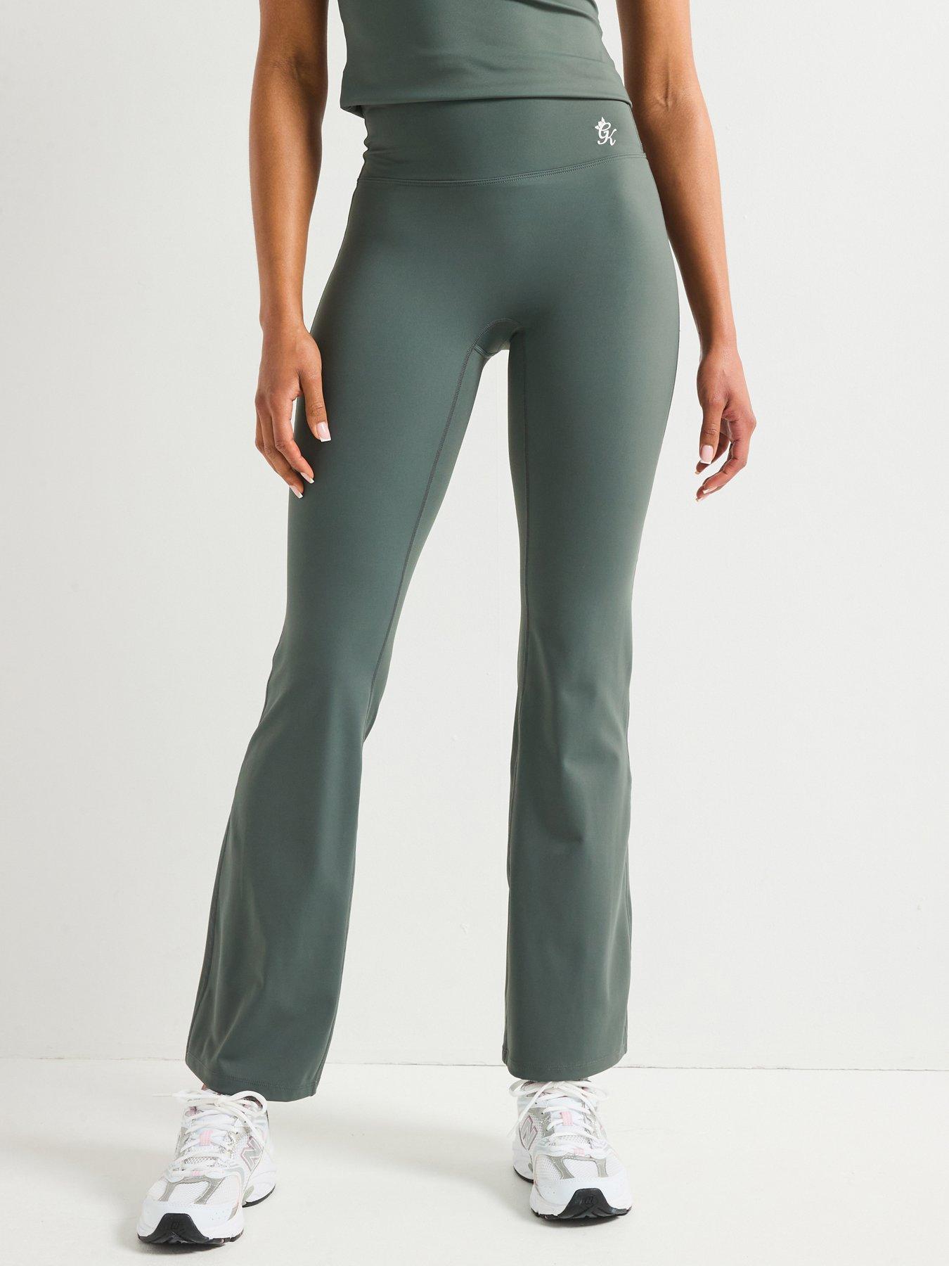Image of Gym King Women's 365 Flared Trousers - Green