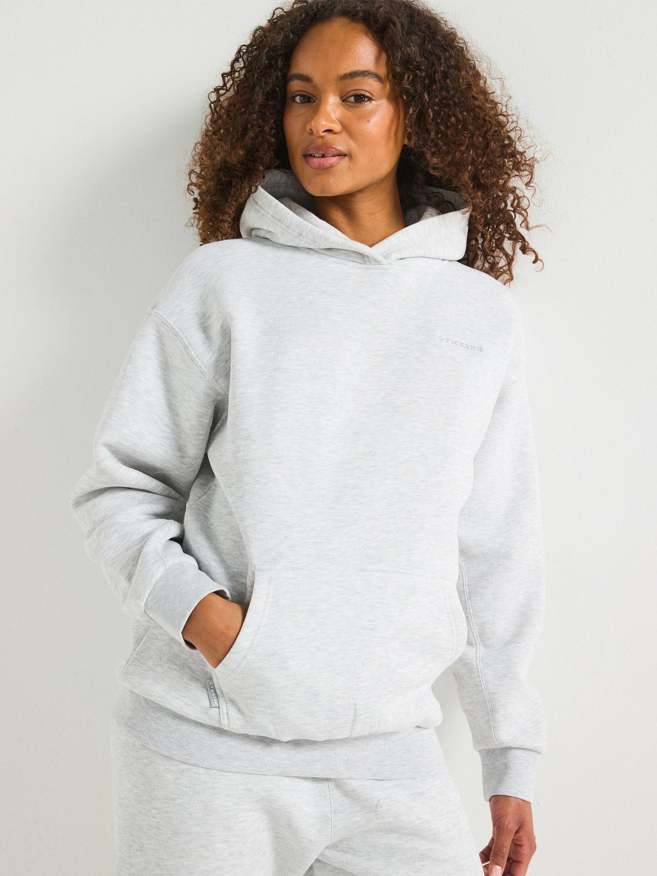 Gym King Women's 365 Relaxed Fit Hood - White