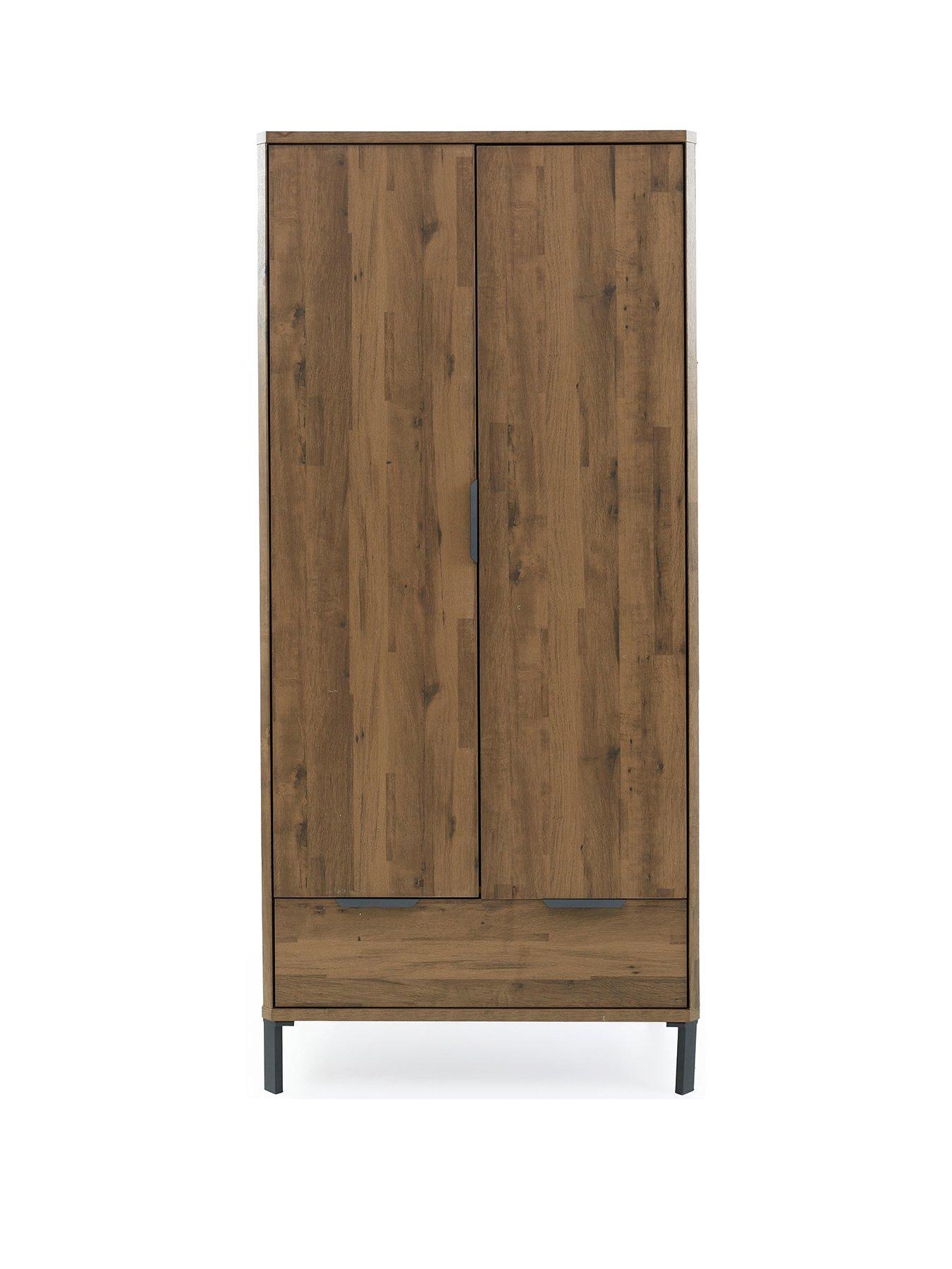 very-home-harlem-2-door-1-drawer-wardrobe-mid-oak-effect-fscreg-certifiedstillFront