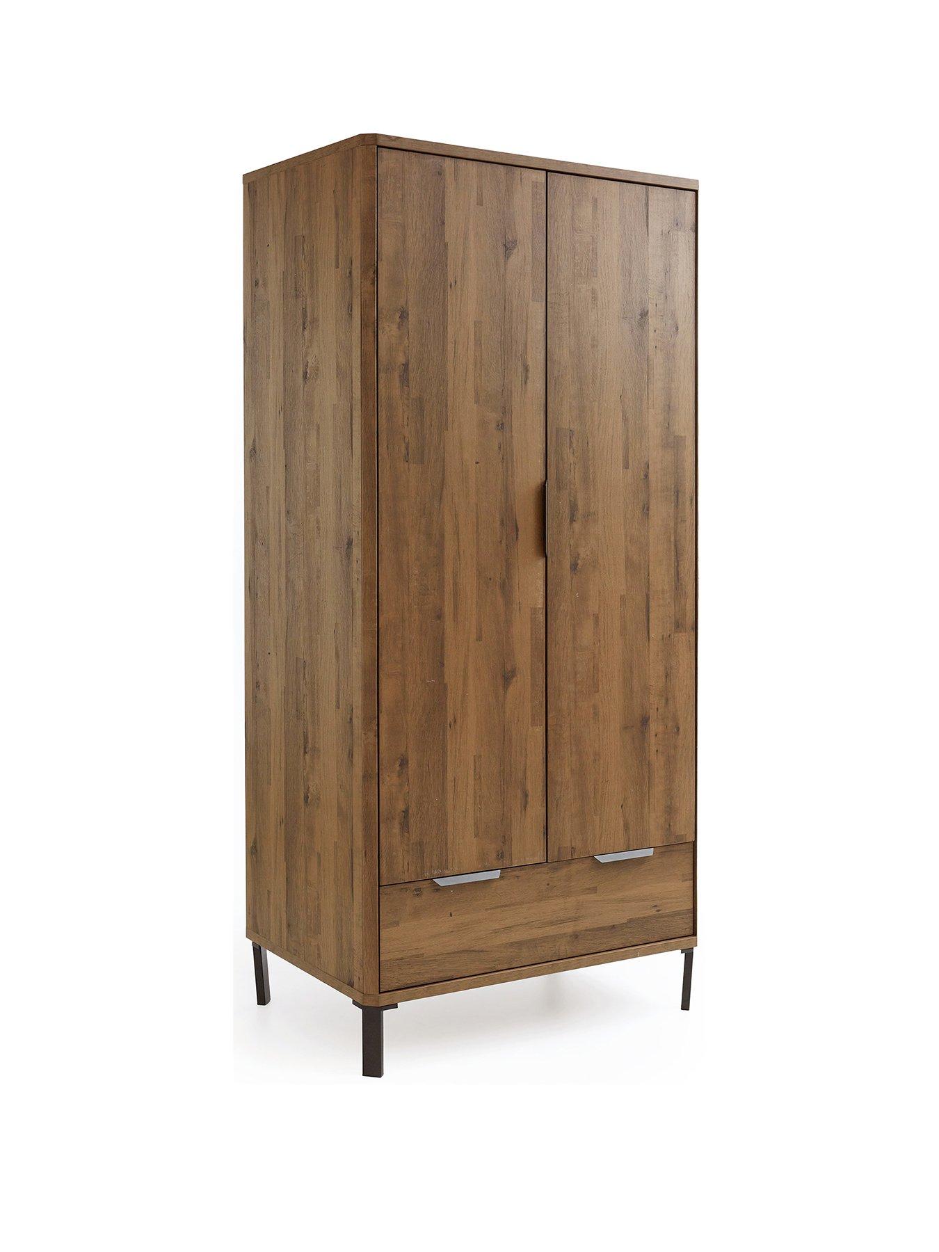 very-home-harlem-2-door-1-drawer-wardrobe-mid-oak-effect-fscreg-certifiedback