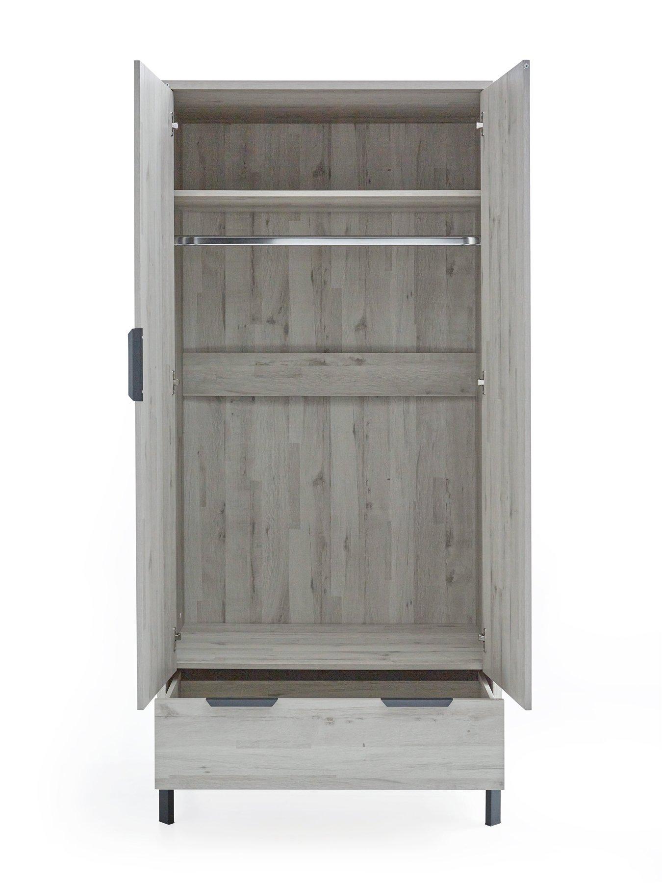 very-home-harlem-2-door-1-drawer-wardrobe-grey-oak-effect-fscreg-certifiedoutfit