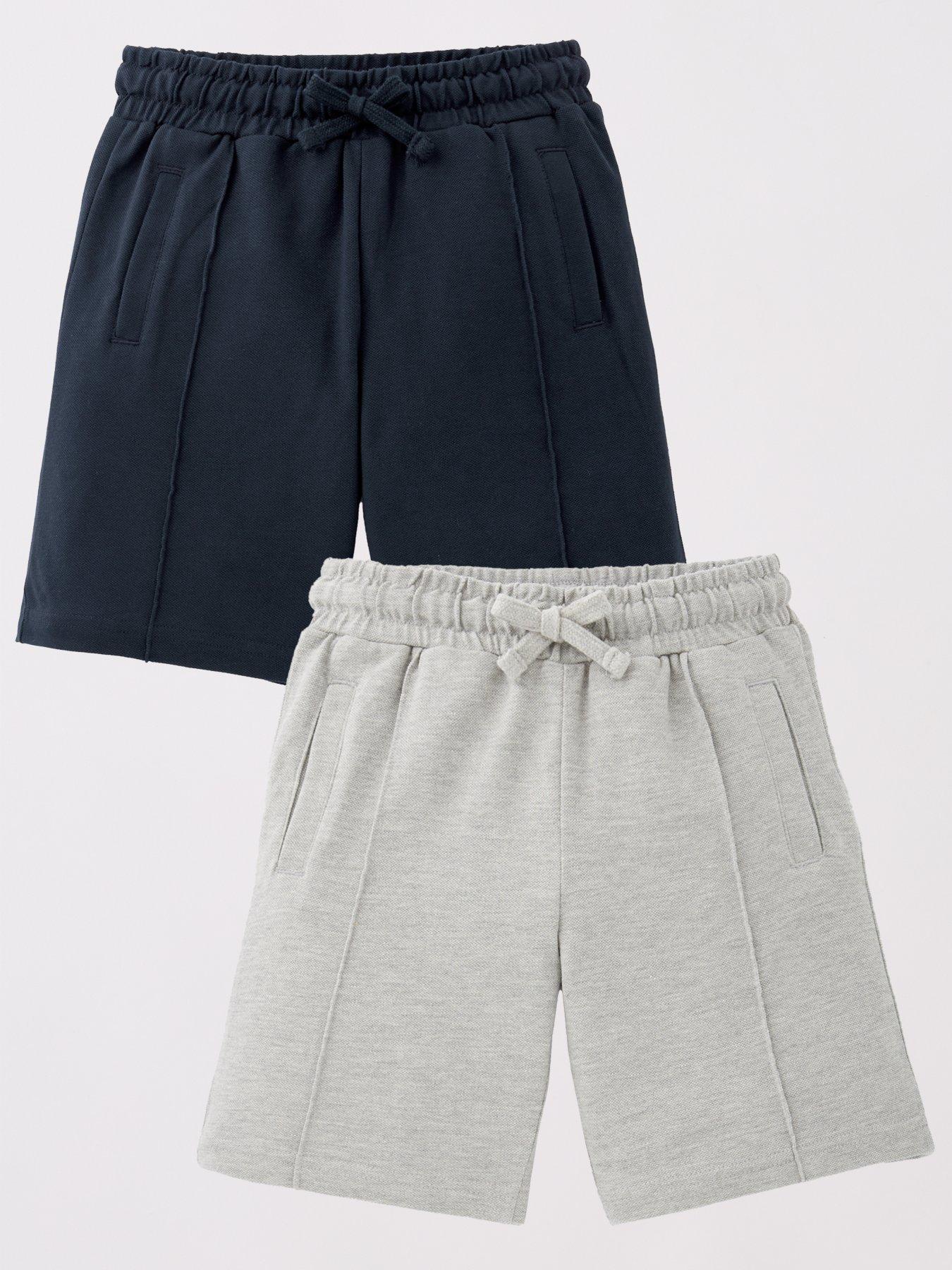 V by Very Boys 2 Pack Pique Shorts - Multi