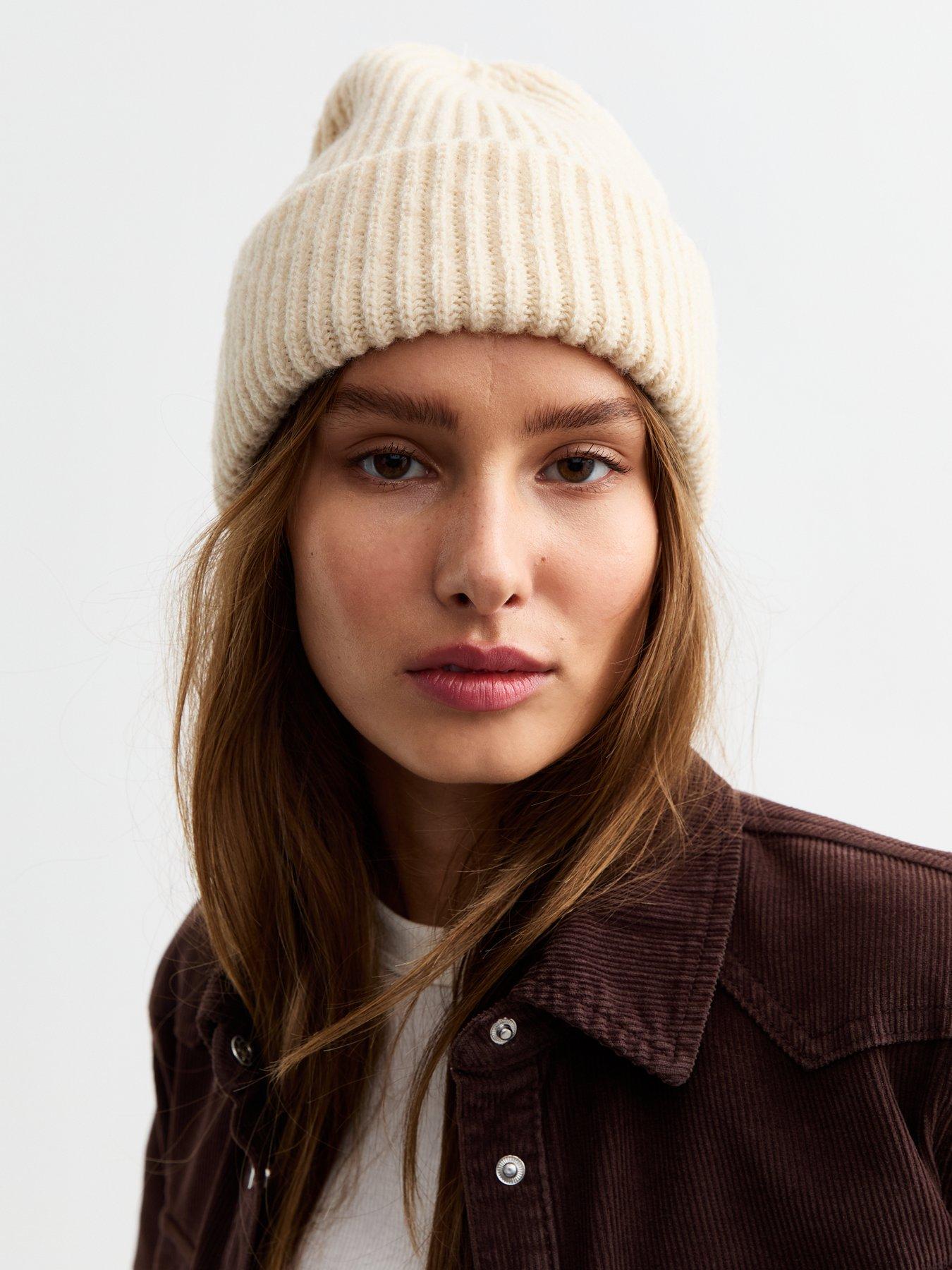 new-look-cream-rib-chunky-knit-beanie-hatstillFront