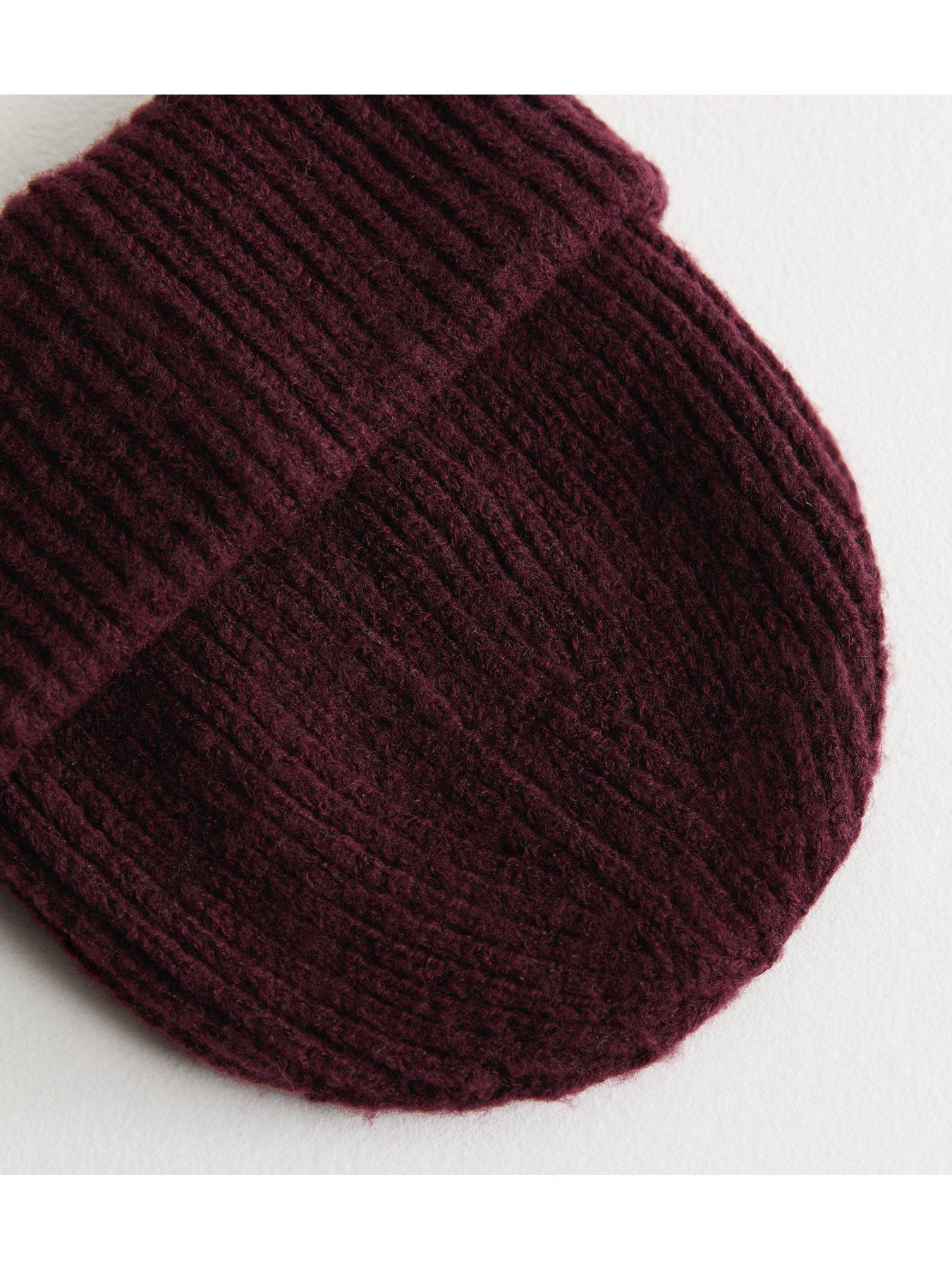 new-look-burgundy-rib-chunky-knit-beanie-hatback