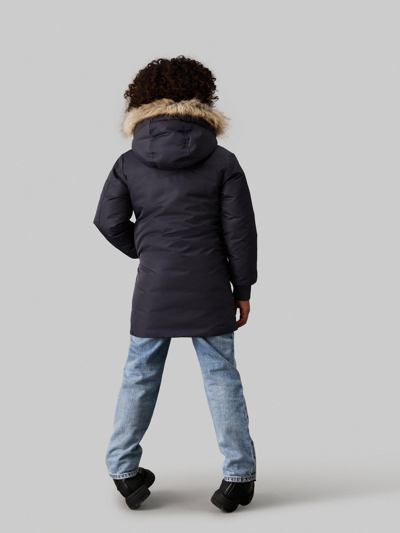 calvin-klein-jeans-boys-faux-fur-hooded-long-parka-blackstillFront