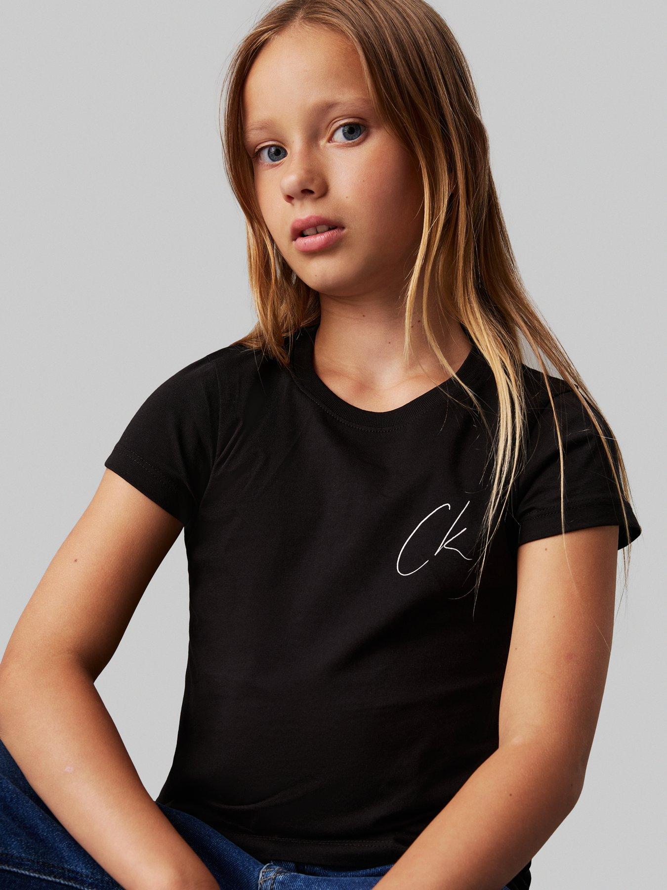 calvin-klein-jeans-girls-ck-signage-slim-short-sleeve-t-shirt-blackoutfit