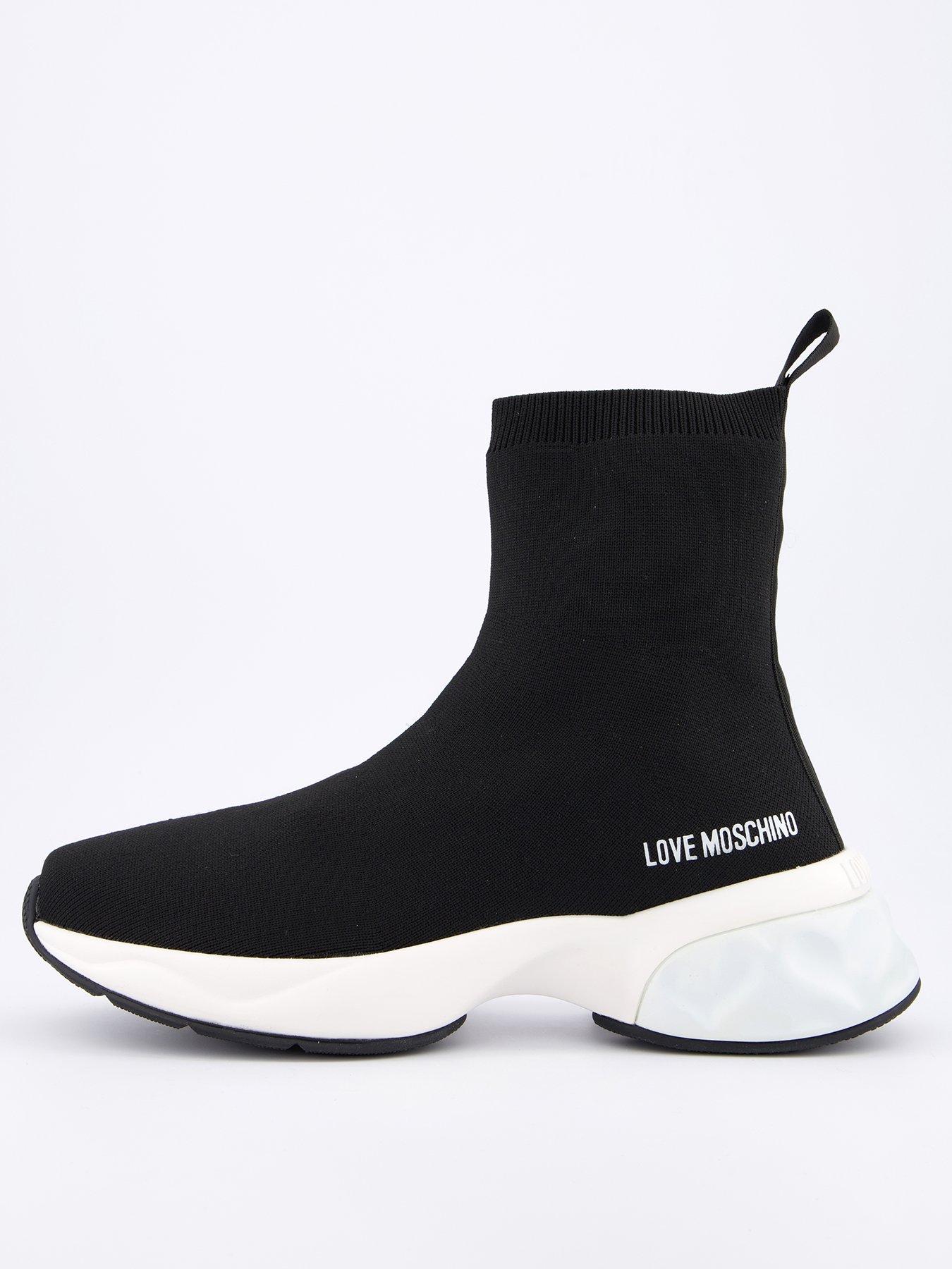 undefined Logo Sock Trainers - Black