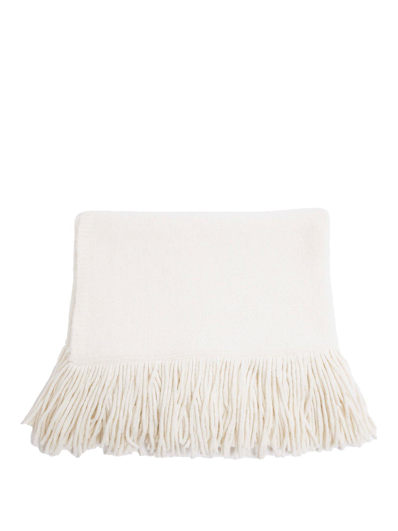 river-island-extreme-tassel-knit-scarf-creamstillFront