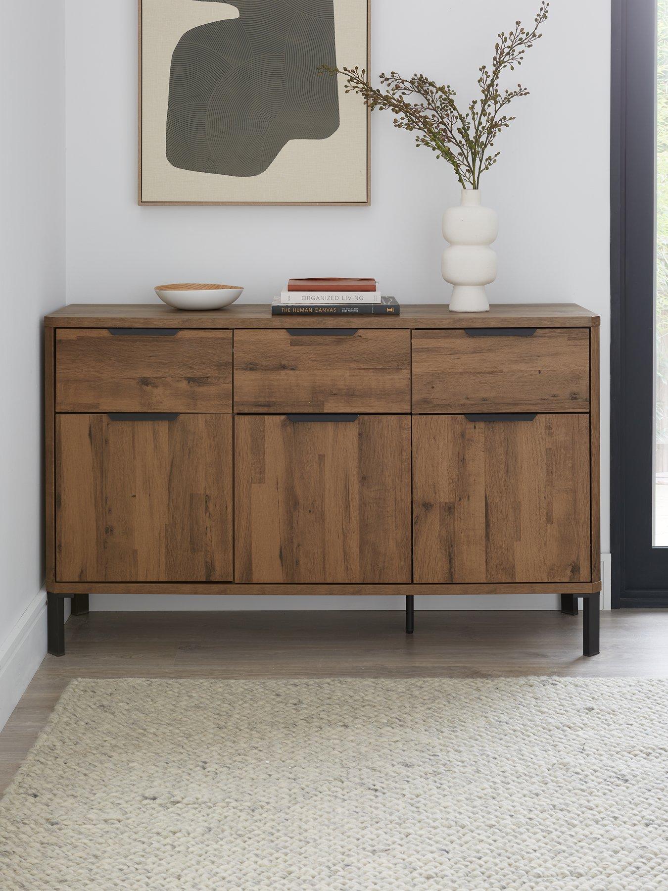Image 1 of 7 of The Very Collection Harlem Large Sideboard - Mid Oak - FSC&reg; Certified