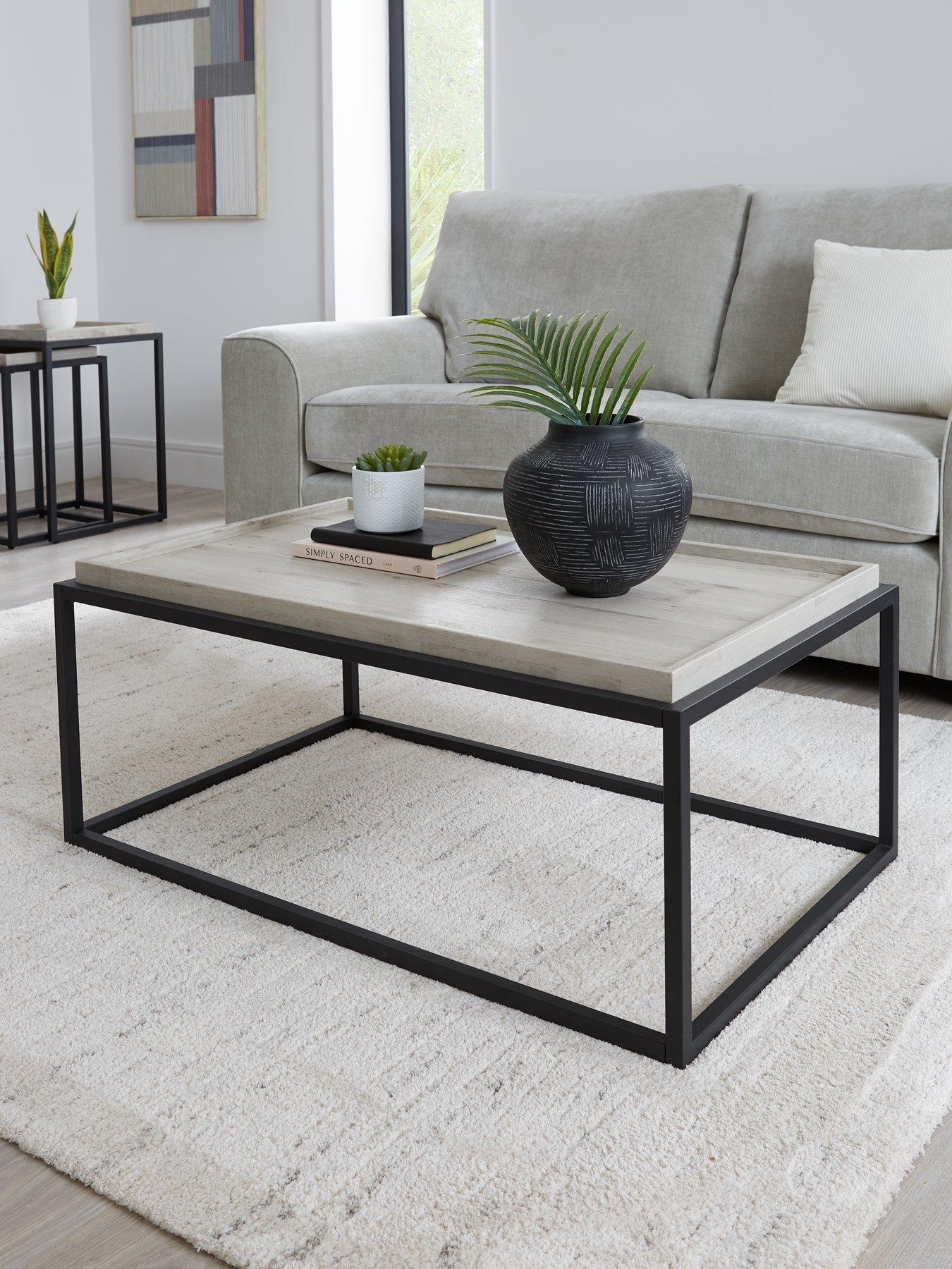 Image 1 of 6 of The Very Collection Harlem Tray Coffee Table - Grey&nbsp;Oak - FSC&reg; Certified