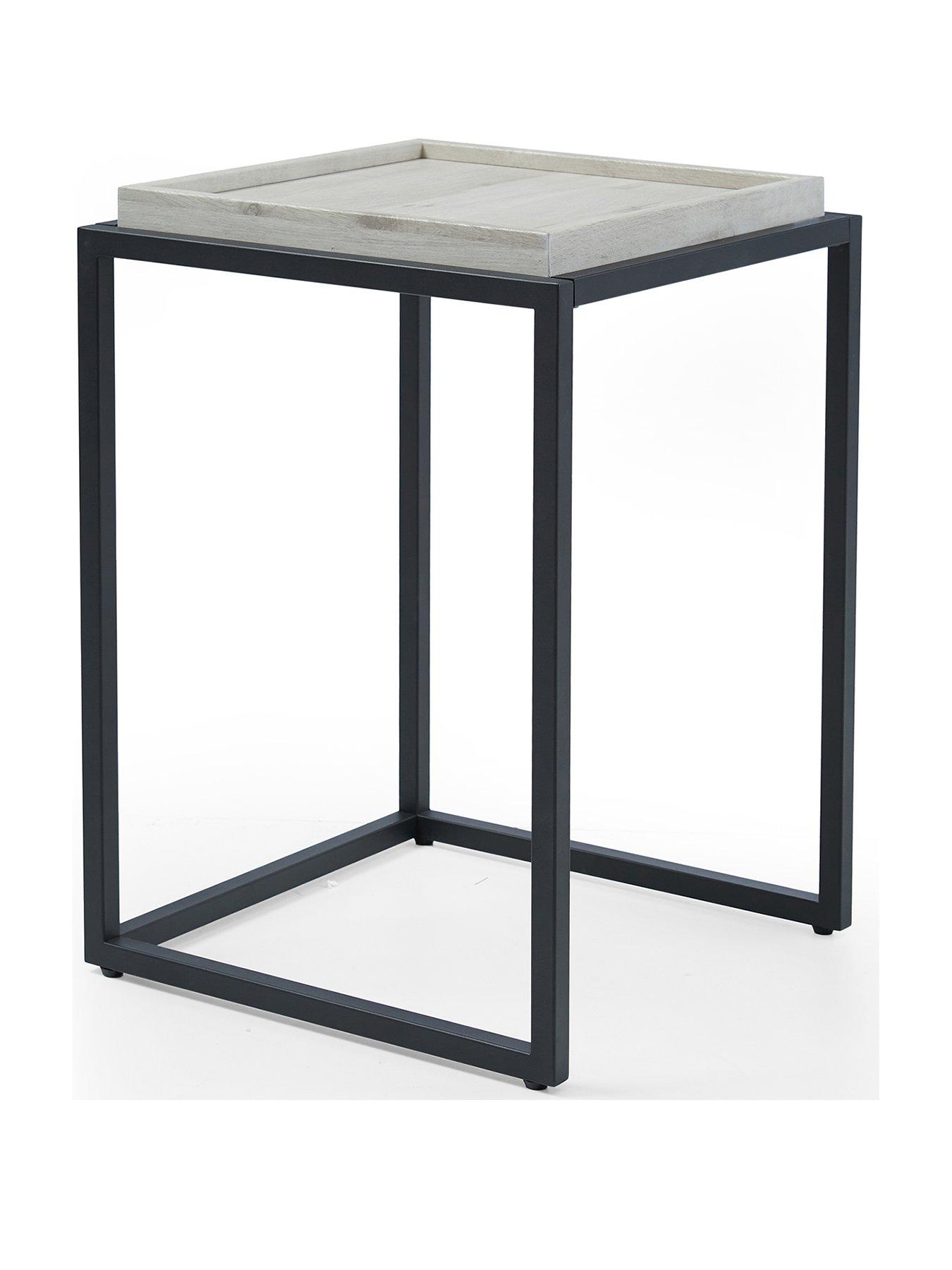 Image 3 of 7 of Very Home Harlem Square Nest of 2 Tables - Grey&nbsp;Oak - FSC&reg; Certified