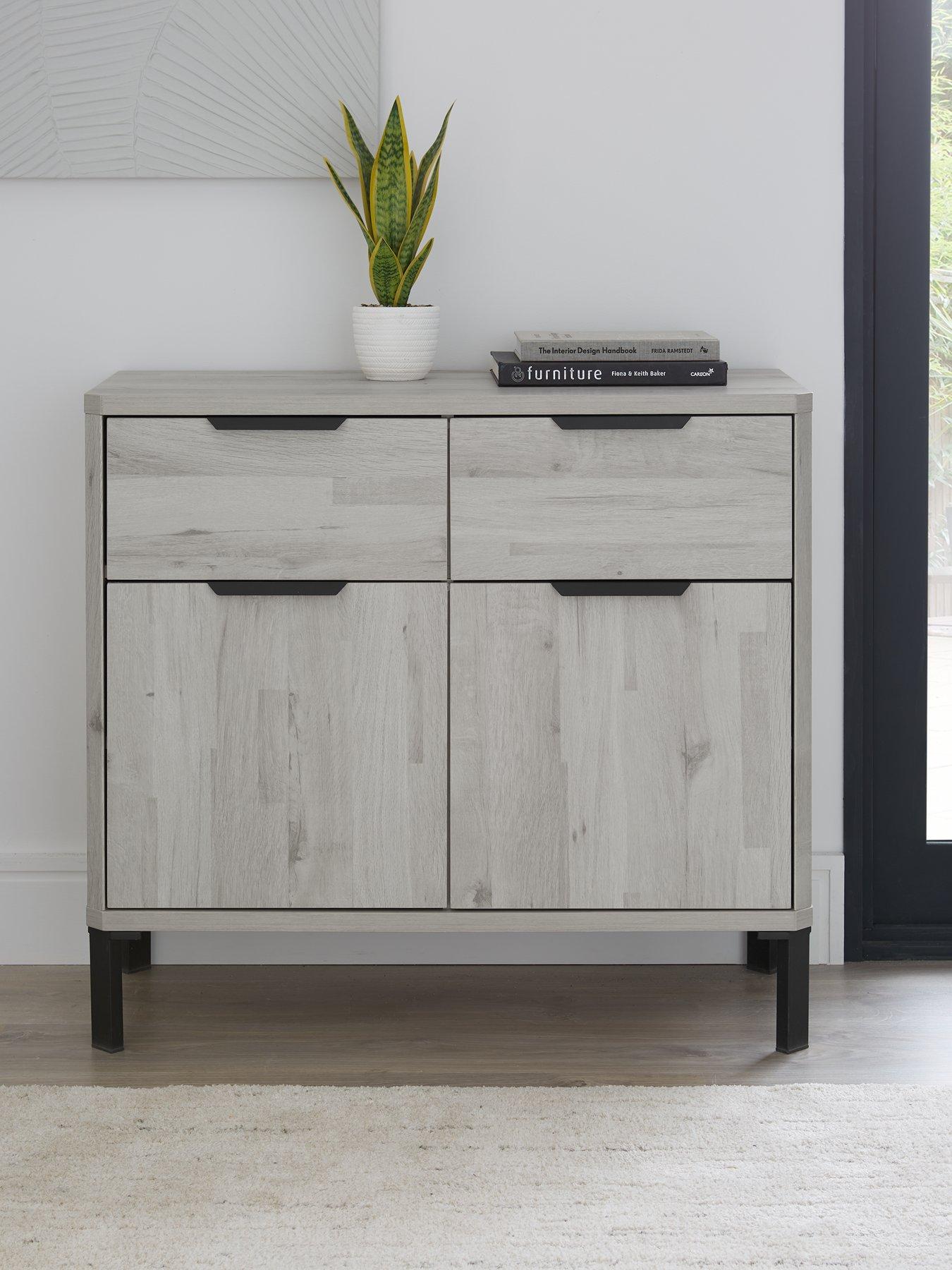 Image 1 of 7 of The Very Collection Harlem Compact Sideboard - Grey&nbsp;Oak - FSC&reg; Certified