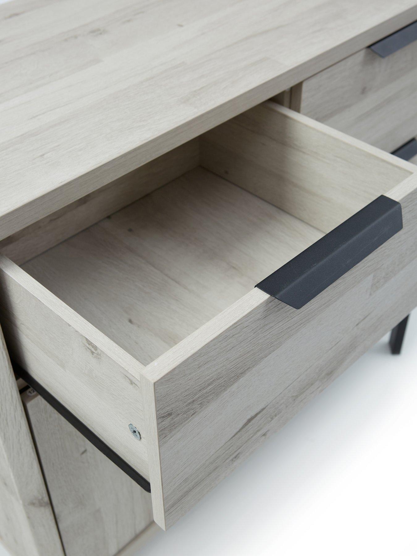 Image 7 of 7 of The Very Collection Harlem Compact Sideboard - Grey&nbsp;Oak - FSC&reg; Certified