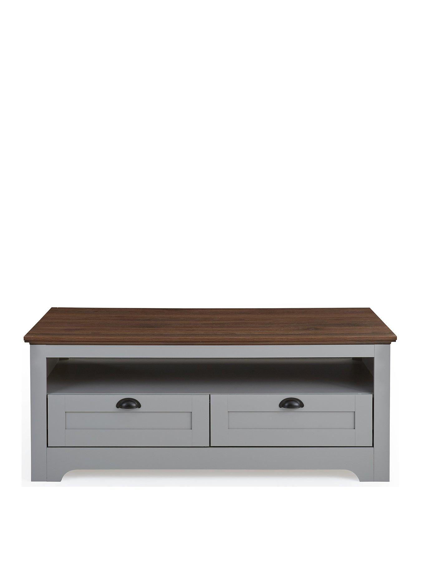 Image 2 of 7 of The Very Collection New Devon Storage&nbsp;Coffee Table - Grey/Walnut - FSC Certified