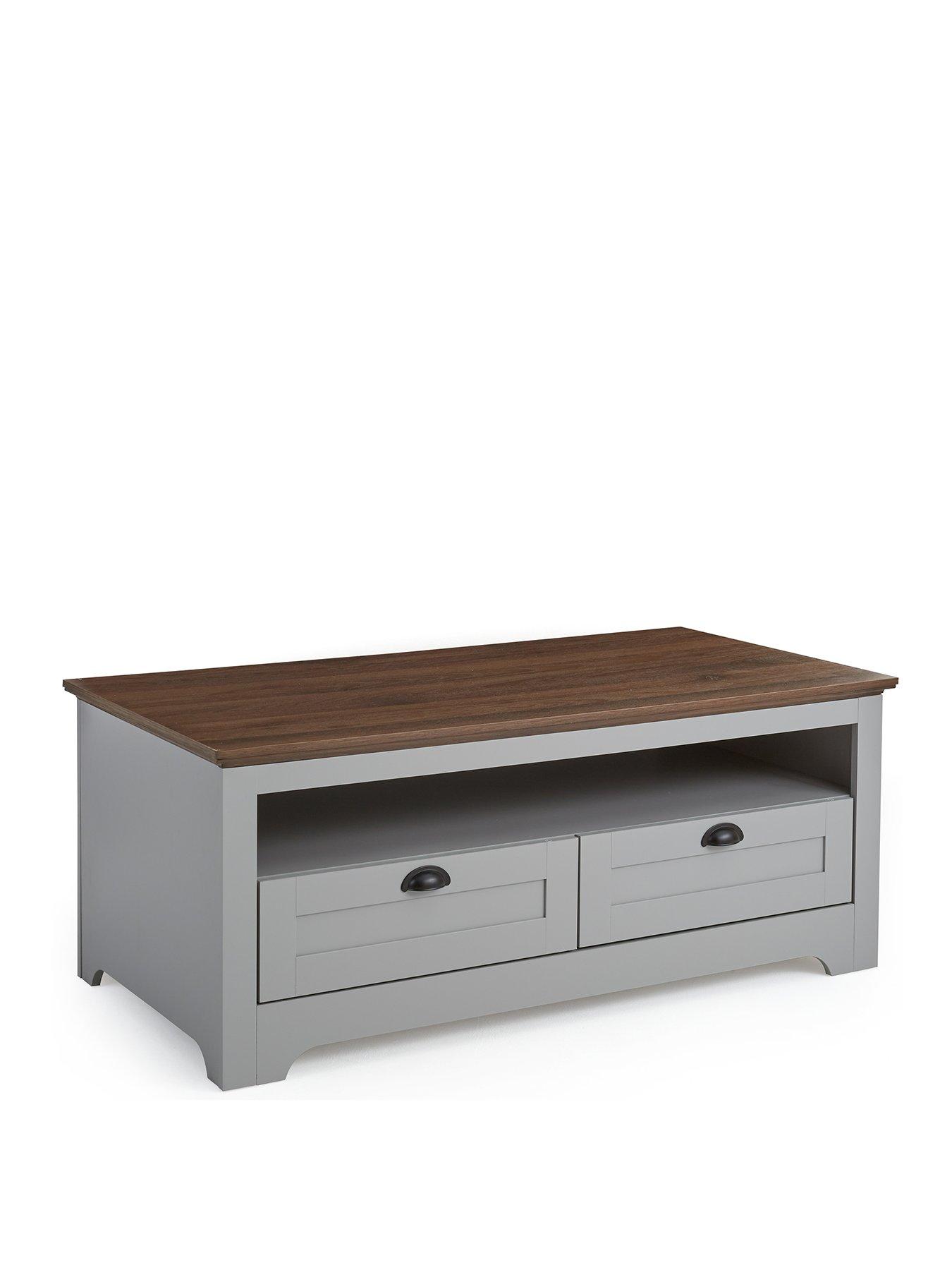 Image 3 of 7 of The Very Collection New Devon Storage&nbsp;Coffee Table - Grey/Walnut - FSC Certified