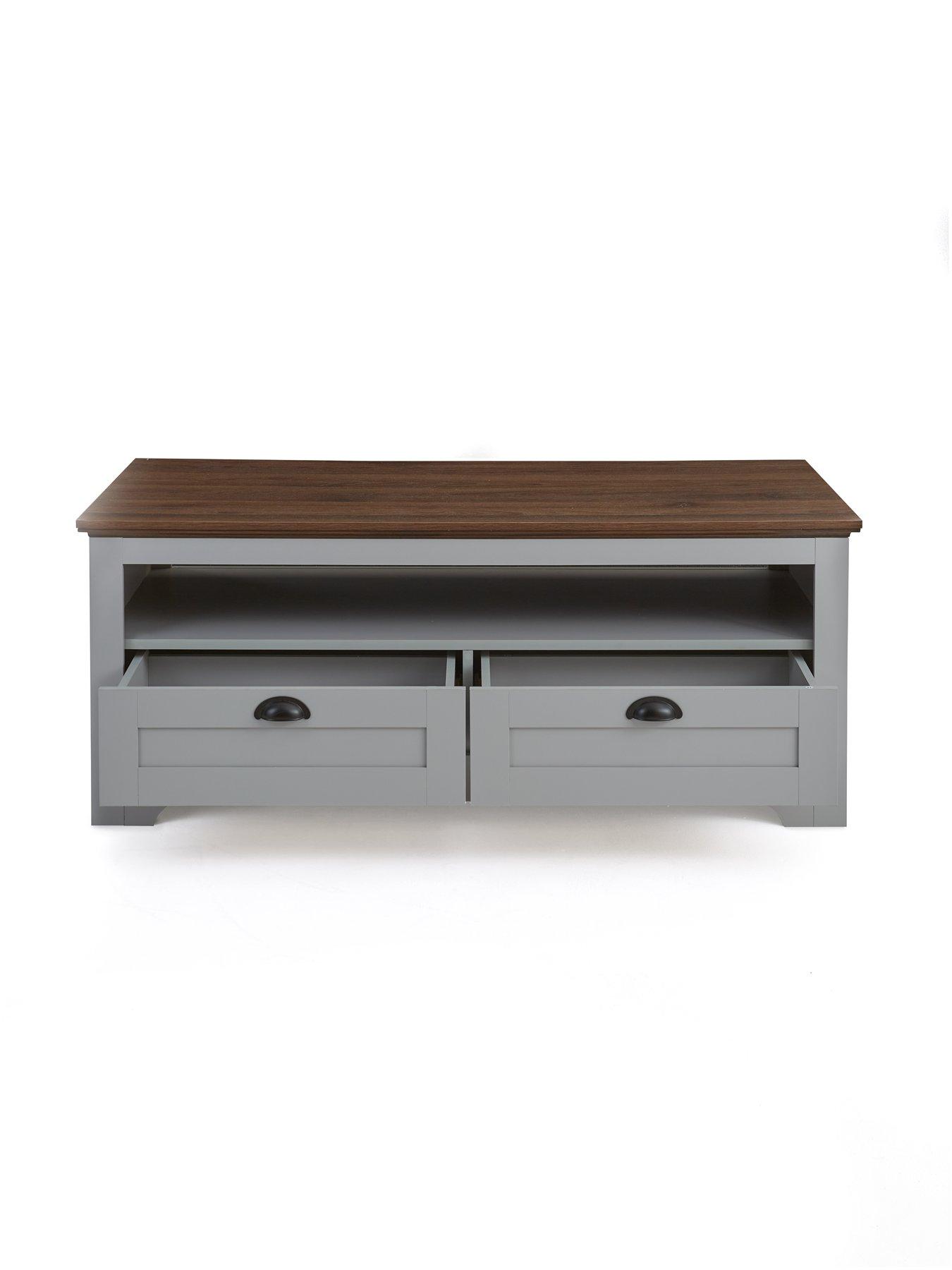 Image 4 of 7 of The Very Collection New Devon Storage&nbsp;Coffee Table - Grey/Walnut - FSC Certified