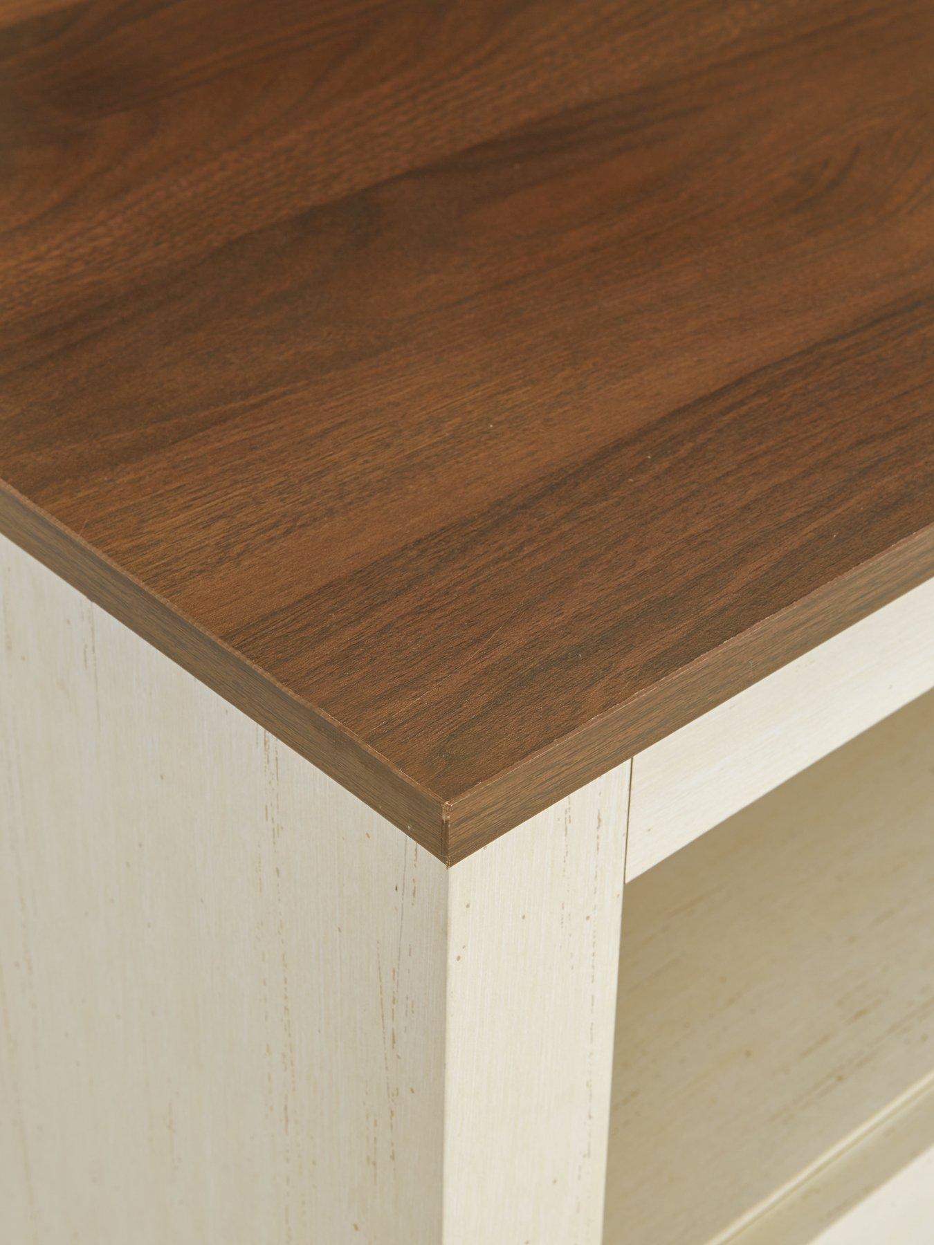 Image 6 of 7 of The Very Collection New Devon Lamp Table - Ivory/Walnut - FSC Certified
