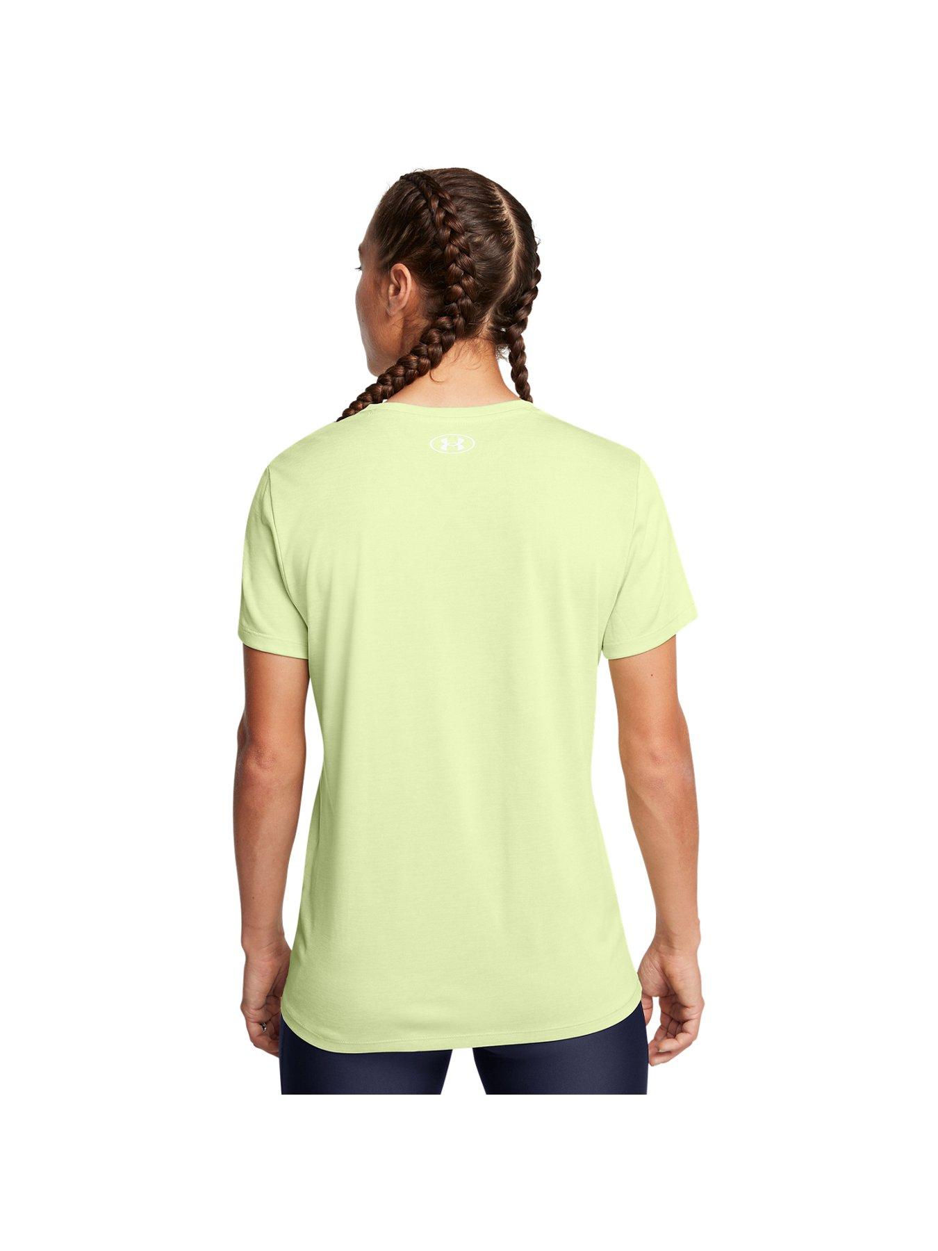 under-armour-womens-training-tech-short-sleeve-crew-twist-t-shirt-greenstillFront