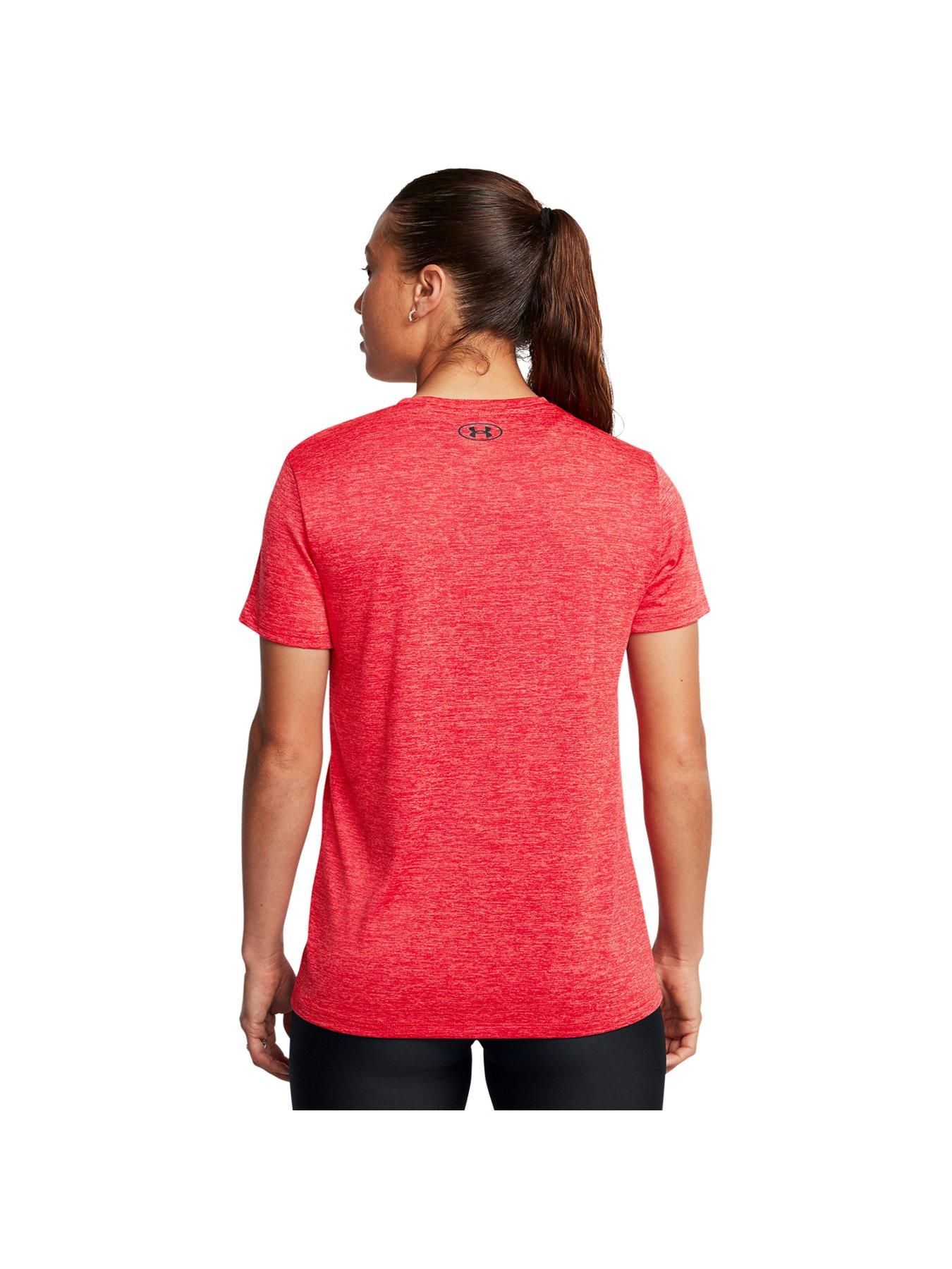 under-armour-womens-training-tech-short-sleeve-crew-twist-t-shirt-redstillFront