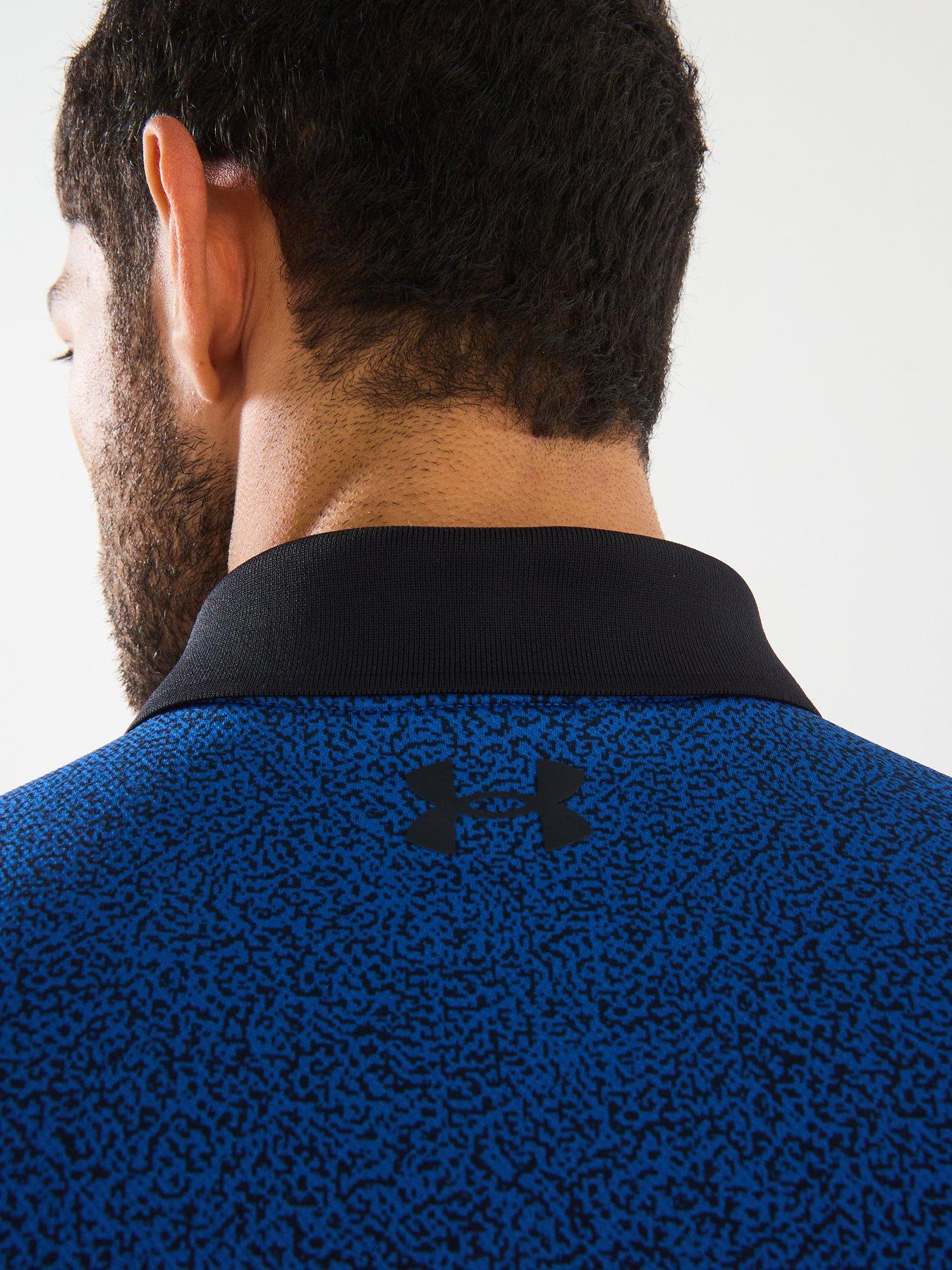 under-armour-mens-training-matchplay-printed-polo-blueoutfit