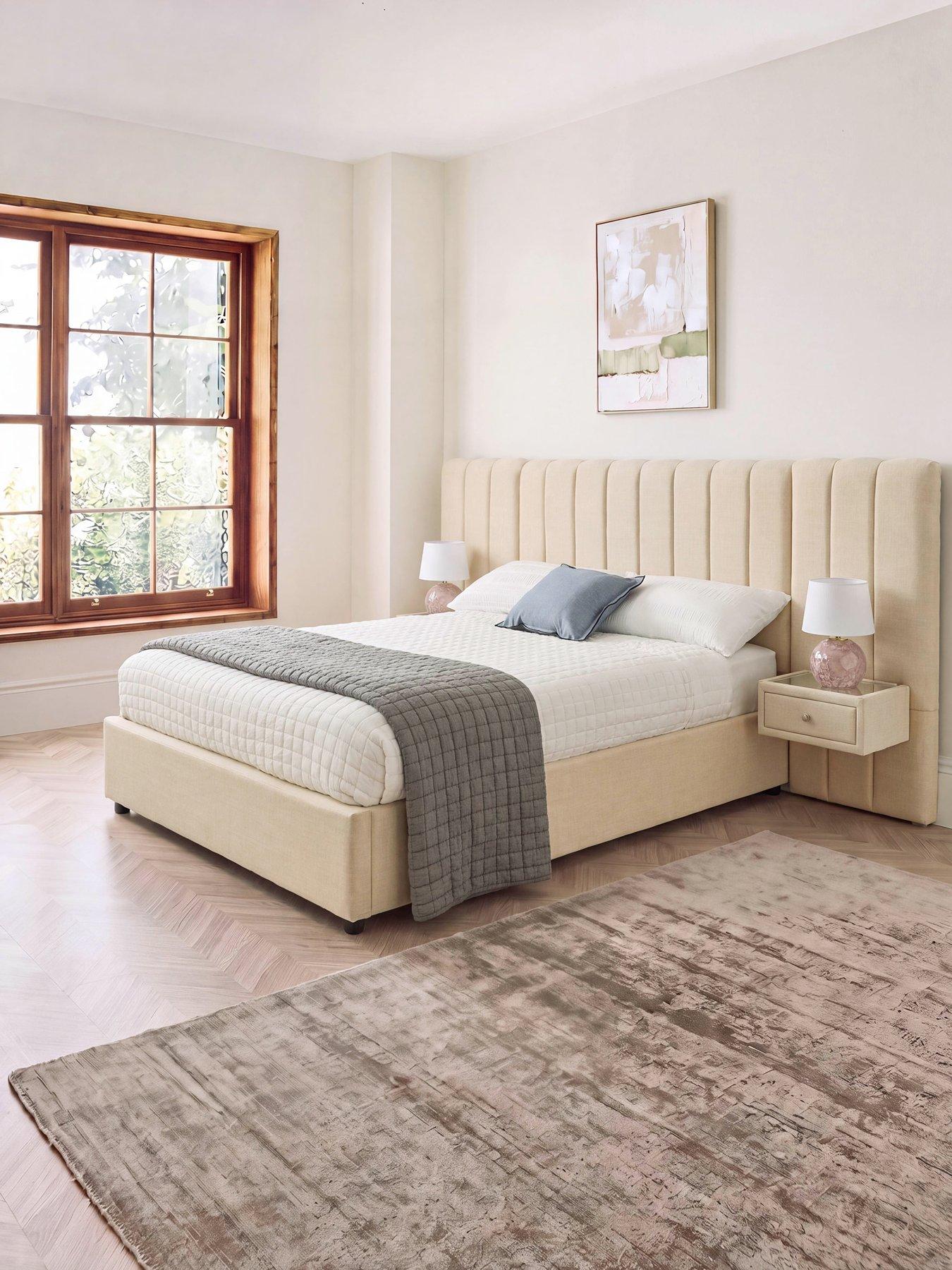 The Very Collection Amaya Bed with Built-in Side Tables and Mattress Options (Buy  &  SAVE!)  - FSC® Certified