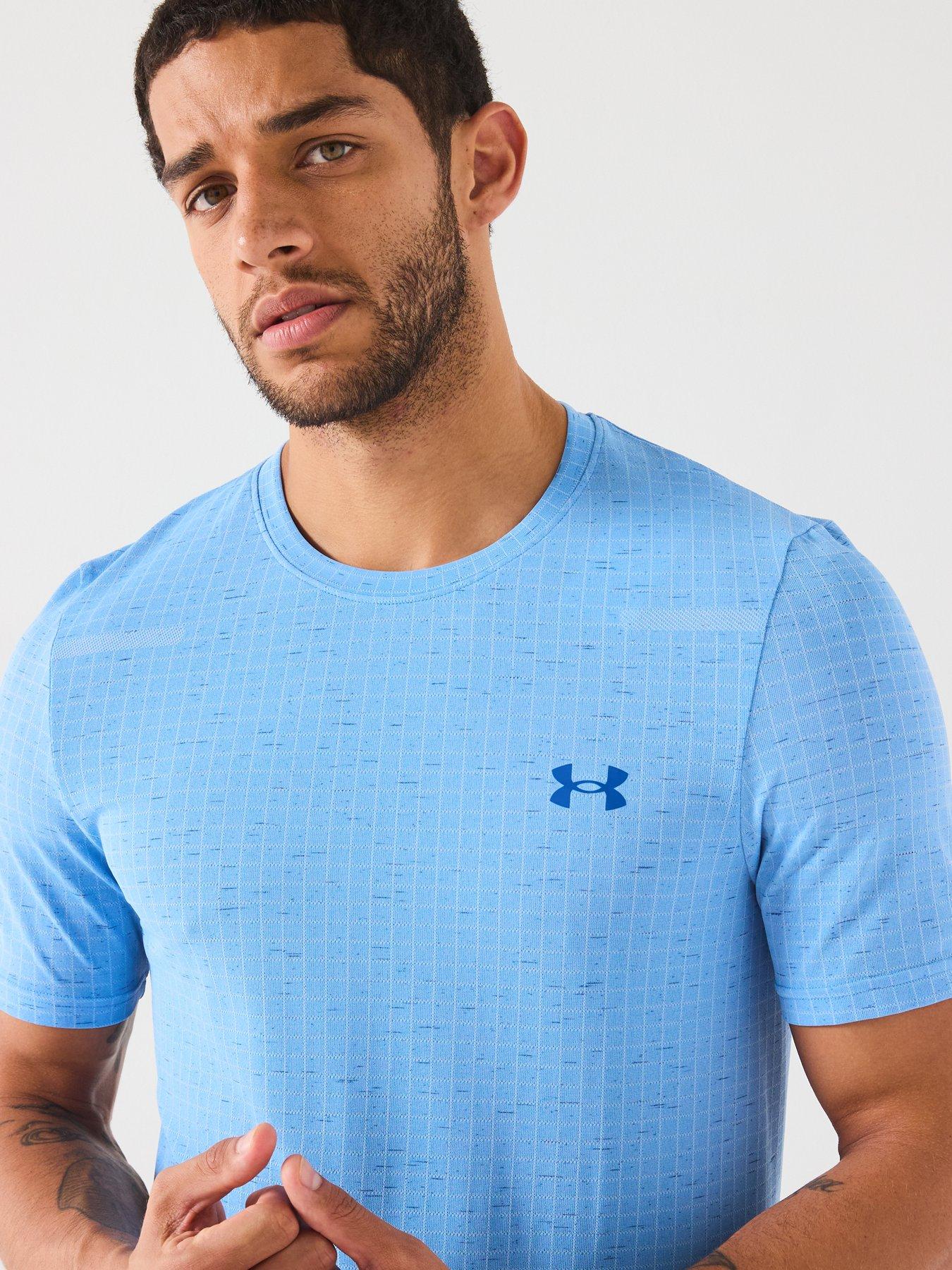 under-armour-mens-training-vanish-seamless-grid-short-sleeve-blueoutfit