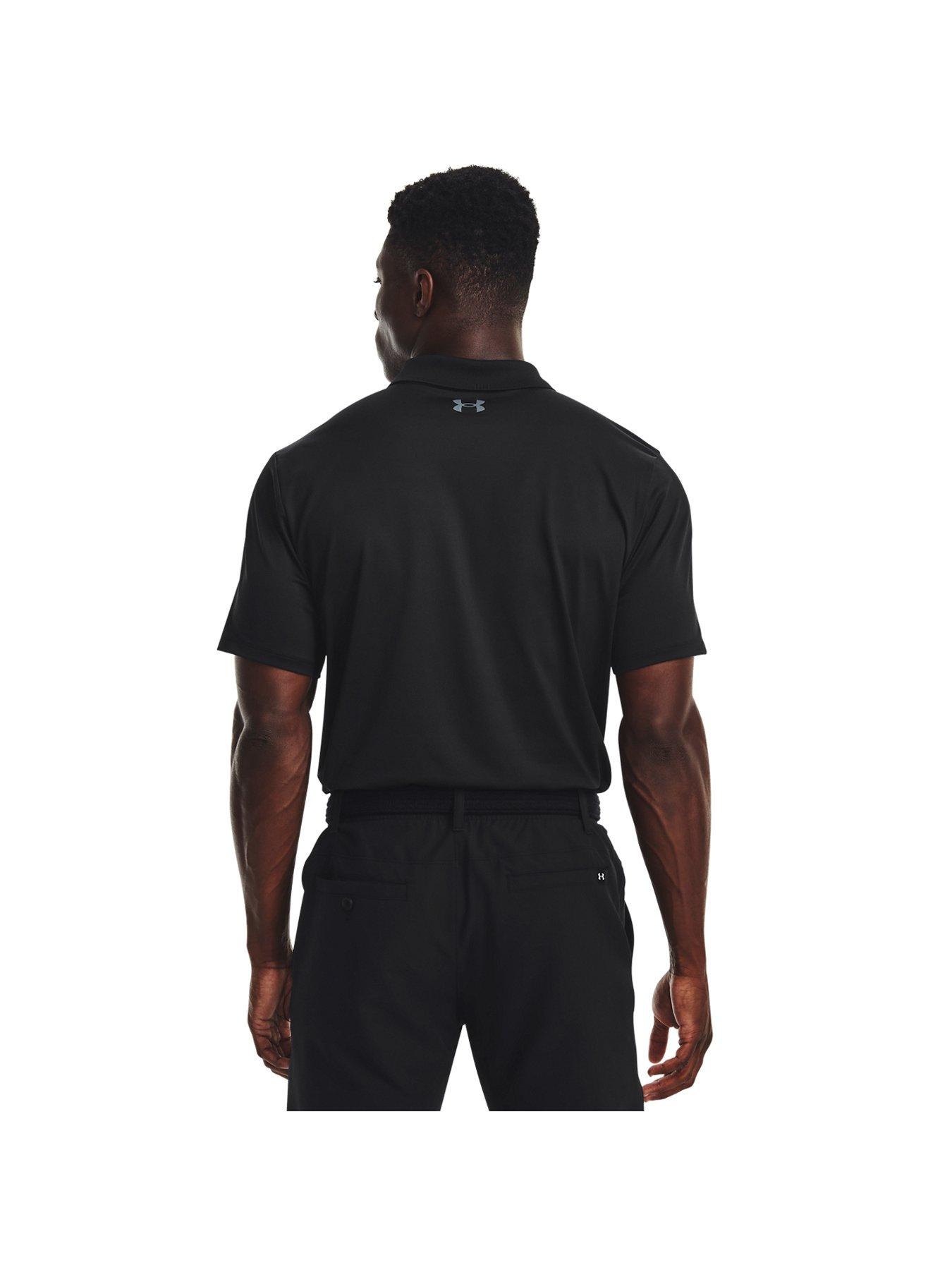 under-armour-mens-training-matchplay-polo-blackstillFront