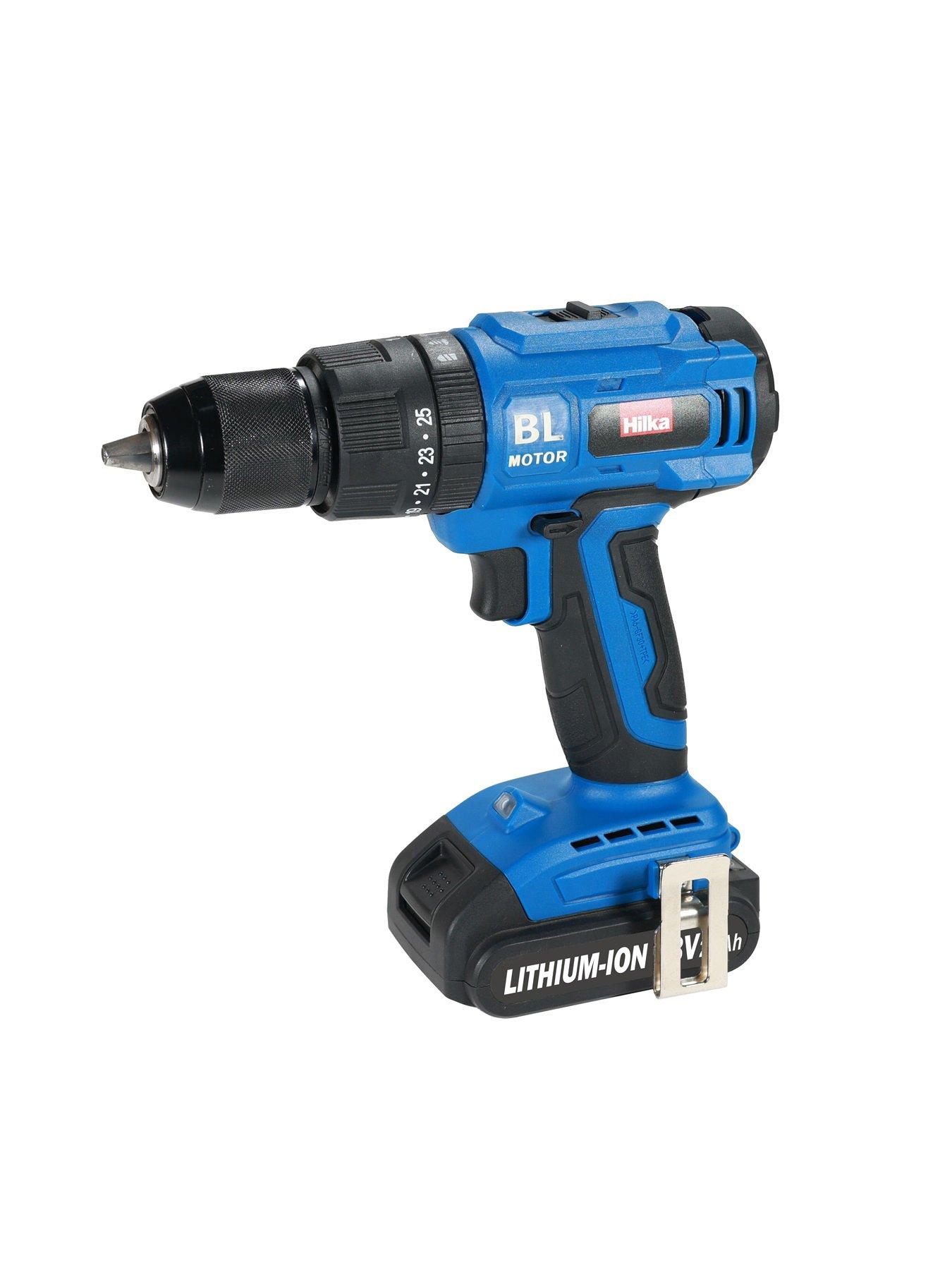 hilka-tools-18v-li-ion-brushless-combi-drill-with-two-20ah-batteries-50-pce-accessoriesstillFront