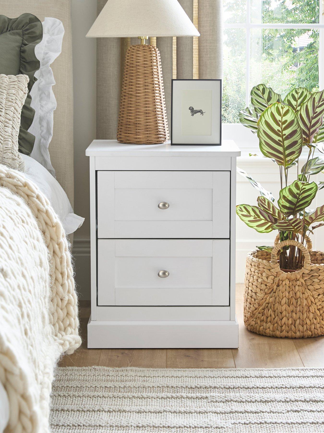 Image 1 of 6 of The Very Collection Darcy 2 Drawer Bedside&nbsp;- White - FSC&reg; Certified
