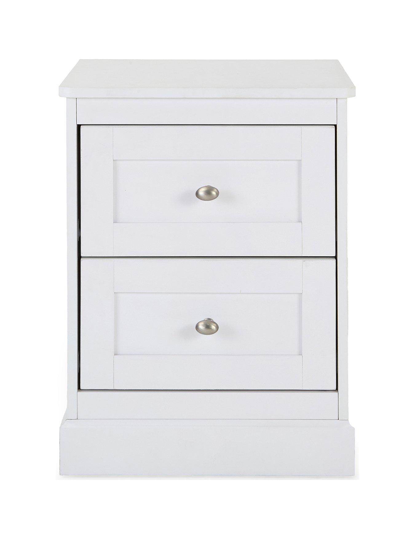 Image 2 of 6 of The Very Collection Darcy 2 Drawer Bedside&nbsp;- White - FSC&reg; Certified