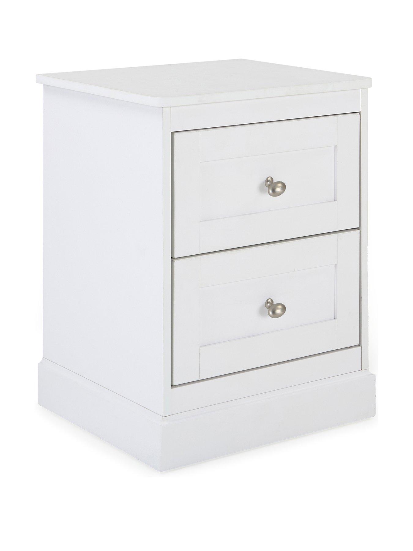 Image 3 of 6 of The Very Collection Darcy 2 Drawer Bedside&nbsp;- White - FSC&reg; Certified