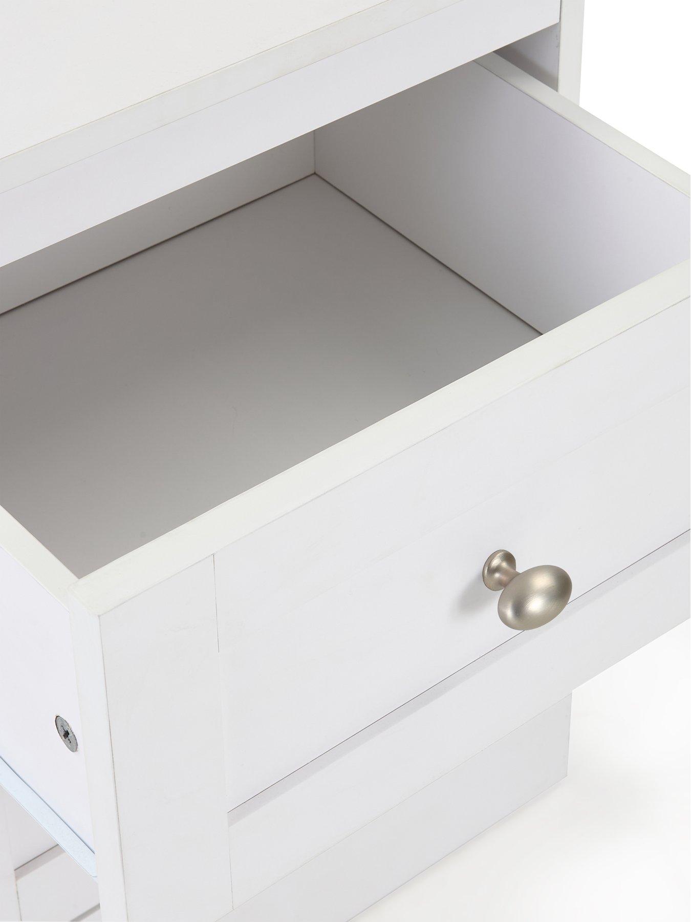 Image 5 of 6 of The Very Collection Darcy 2 Drawer Bedside&nbsp;- White - FSC&reg; Certified