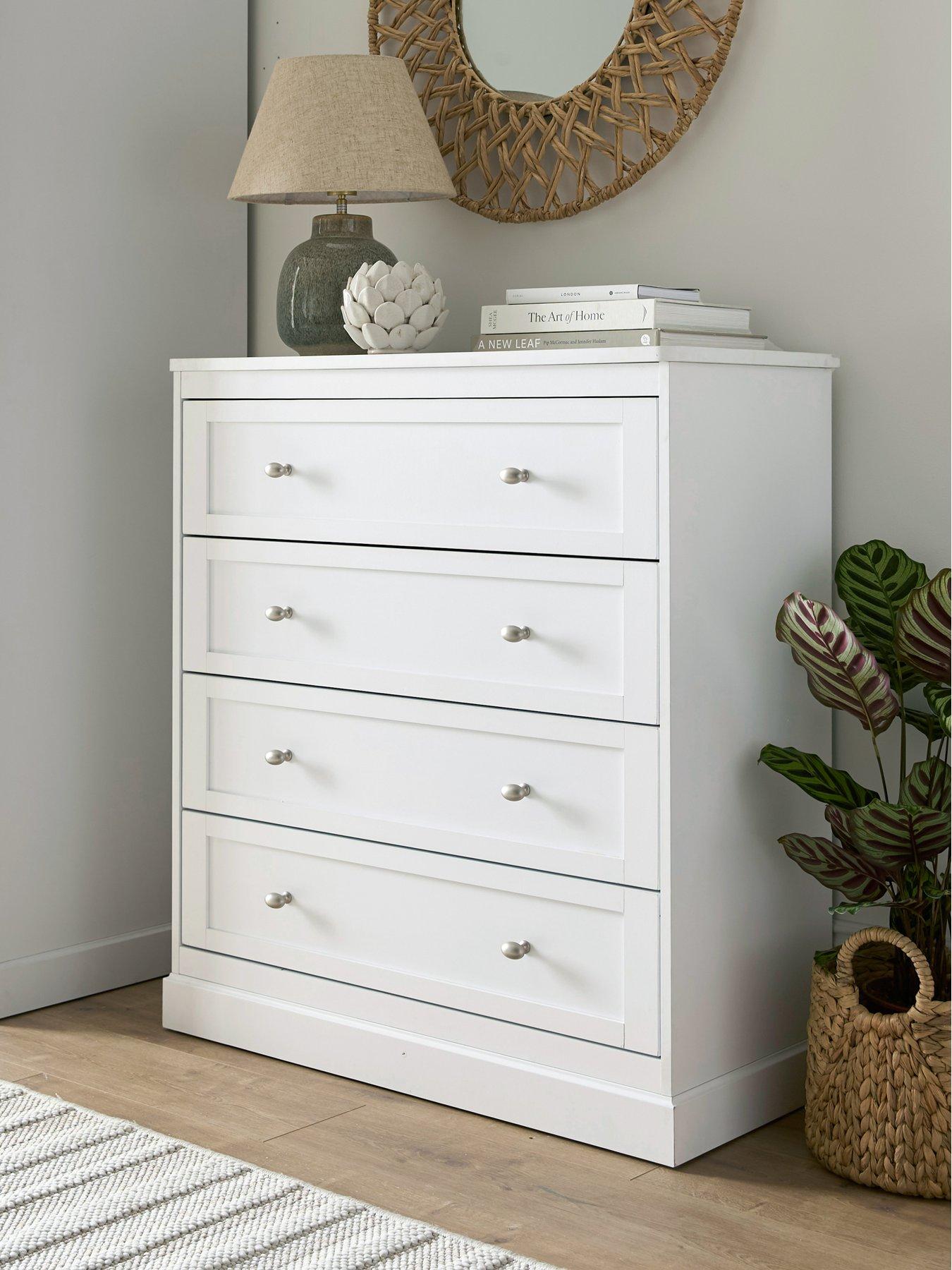 Very Home Darcy 4 Drawer Chest - White - FSC® Certified