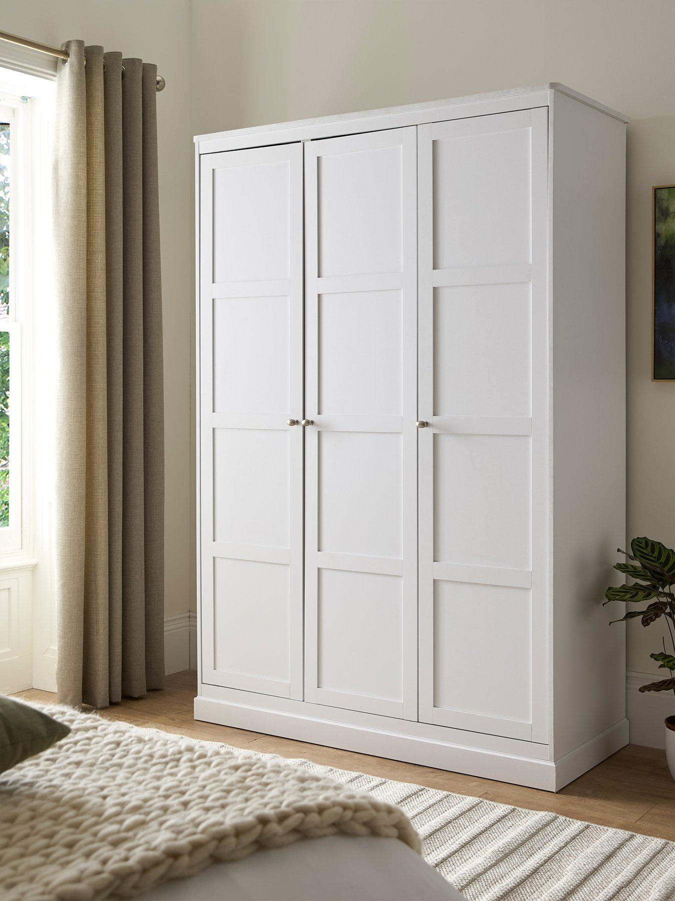 Very Home Darcy 3 Door Wardrobe - White - FSC® Certified