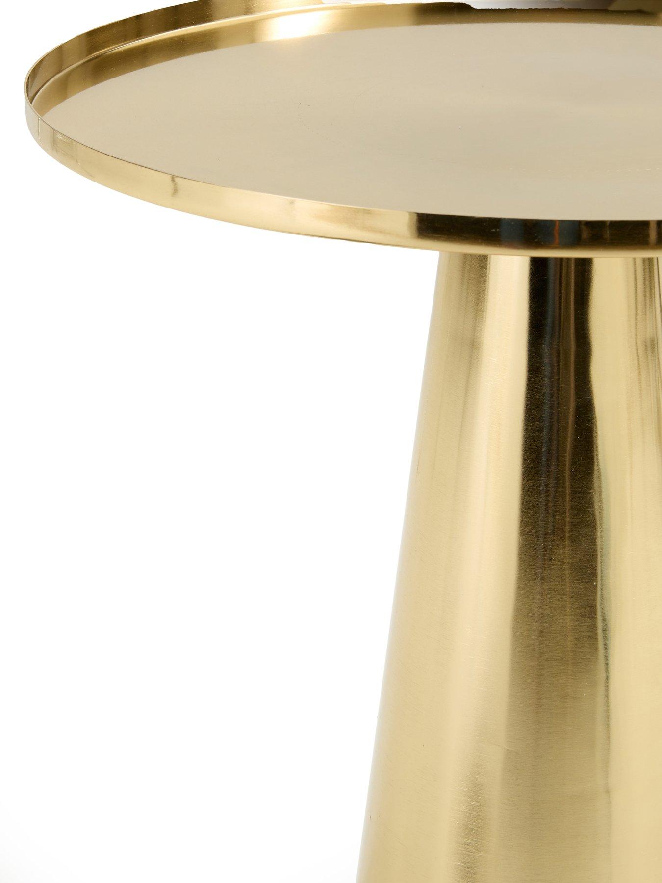 Image 4 of 6 of The Very Collection Conical Side Table - Brushed Gold