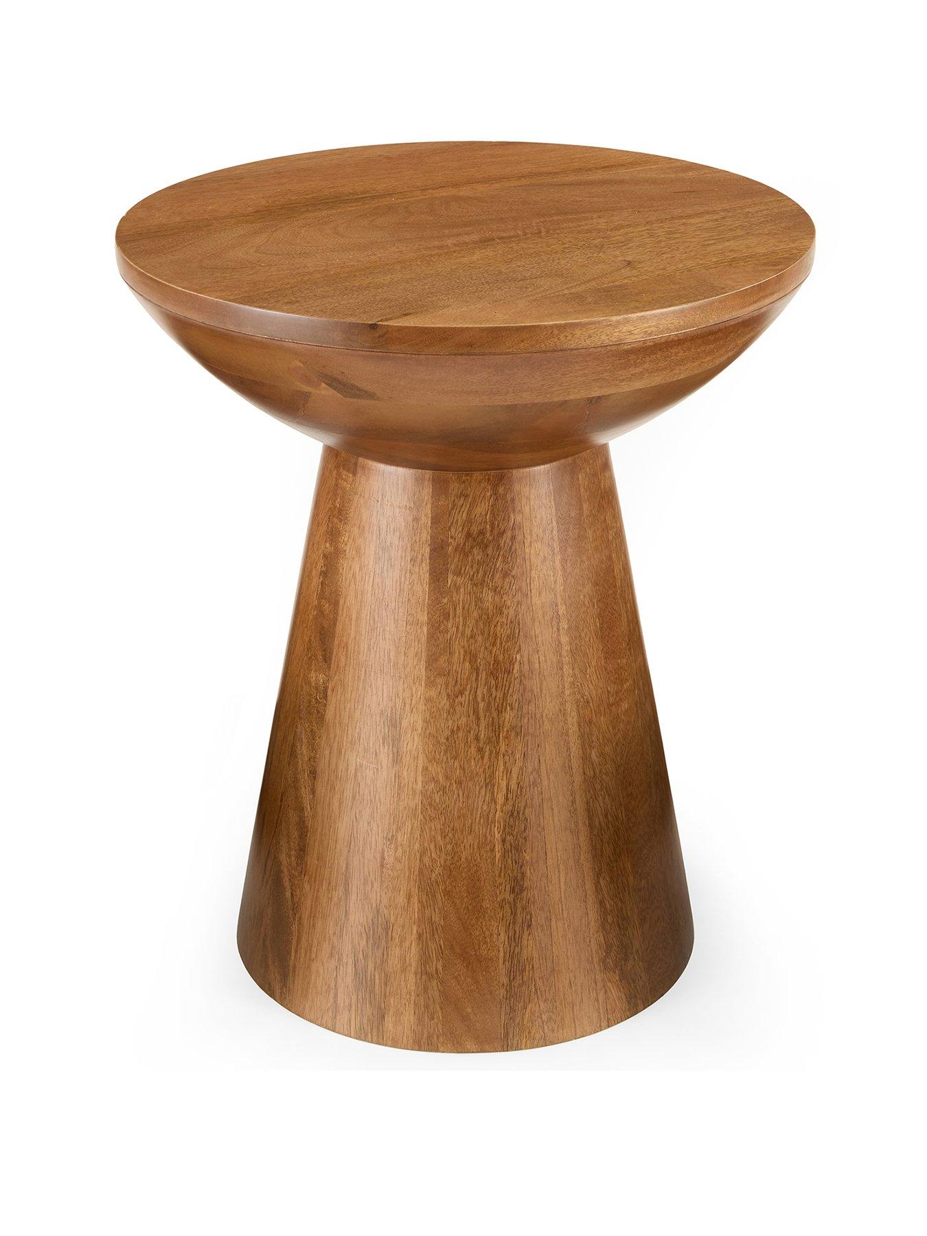 Image 2 of 6 of The Very Collection Drum Side Table in Walnut - FSC&reg; Certified