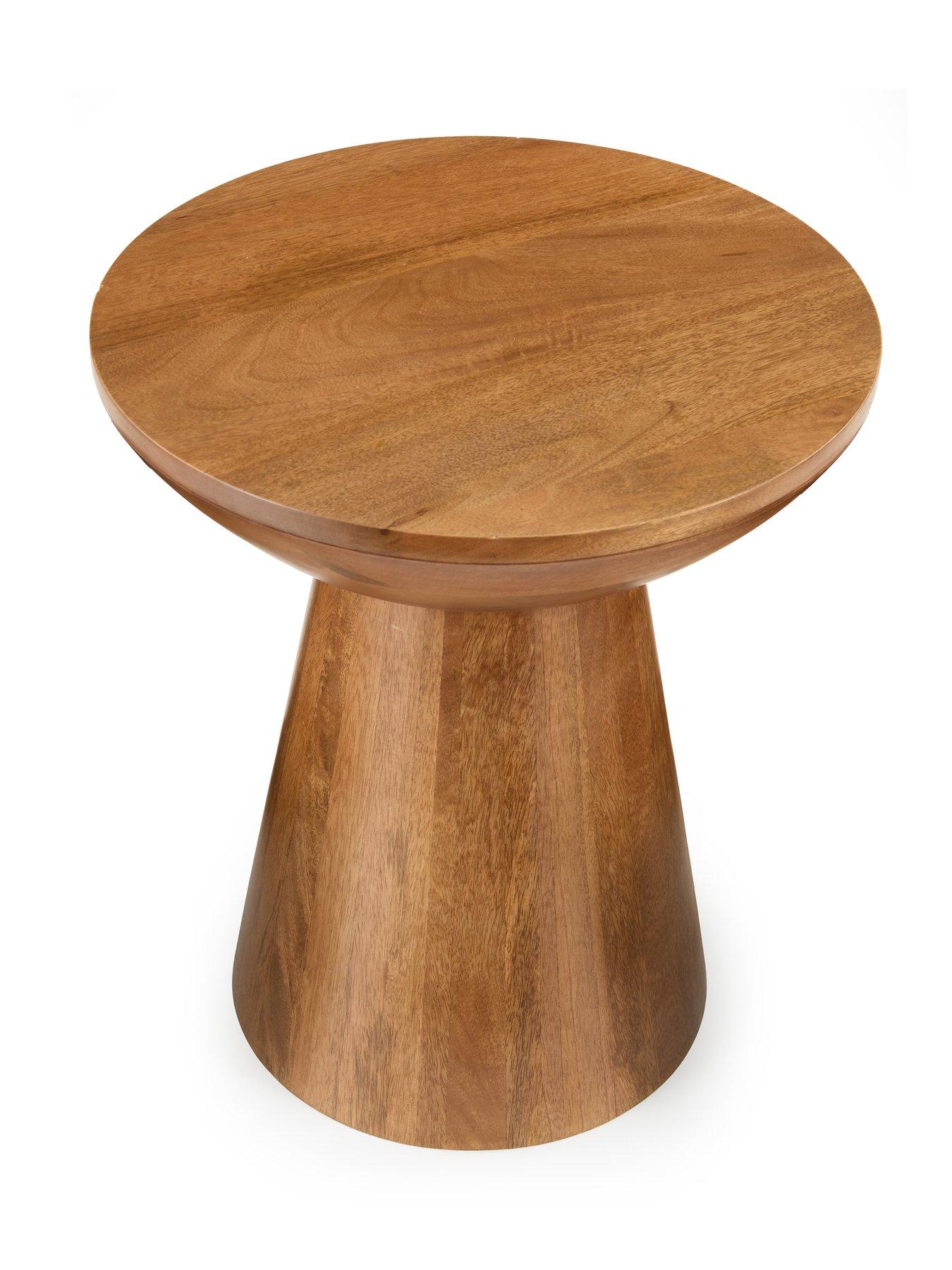 Image 3 of 6 of The Very Collection Drum Side Table in Walnut - FSC&reg; Certified
