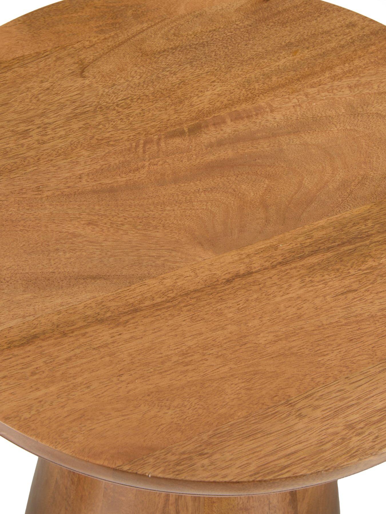 Image 5 of 6 of The Very Collection Drum Side Table in Walnut - FSC&reg; Certified