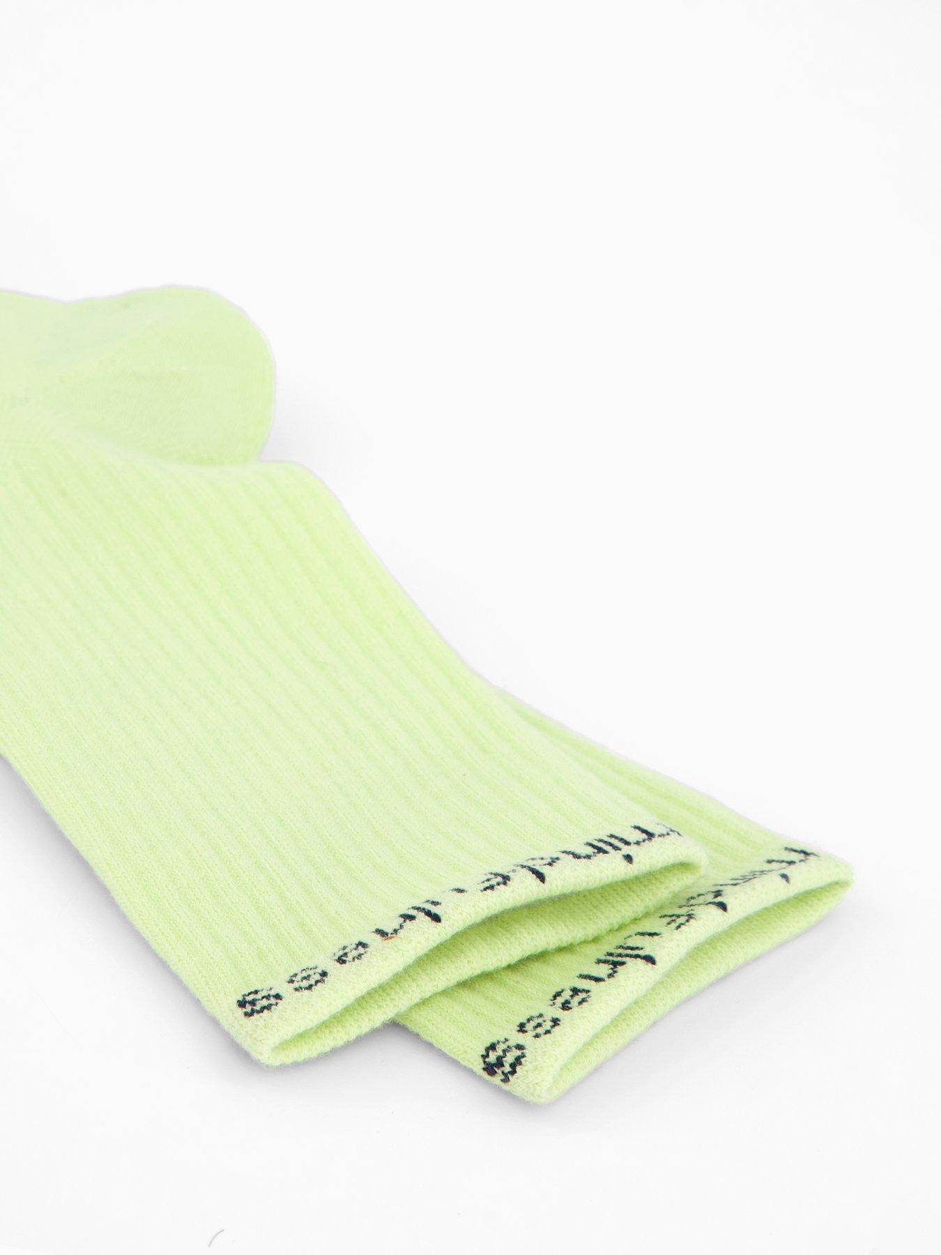 Image 2 of 4 of Girlfriend Collective Womens Training Mindfulness Crew Socks - Yellow